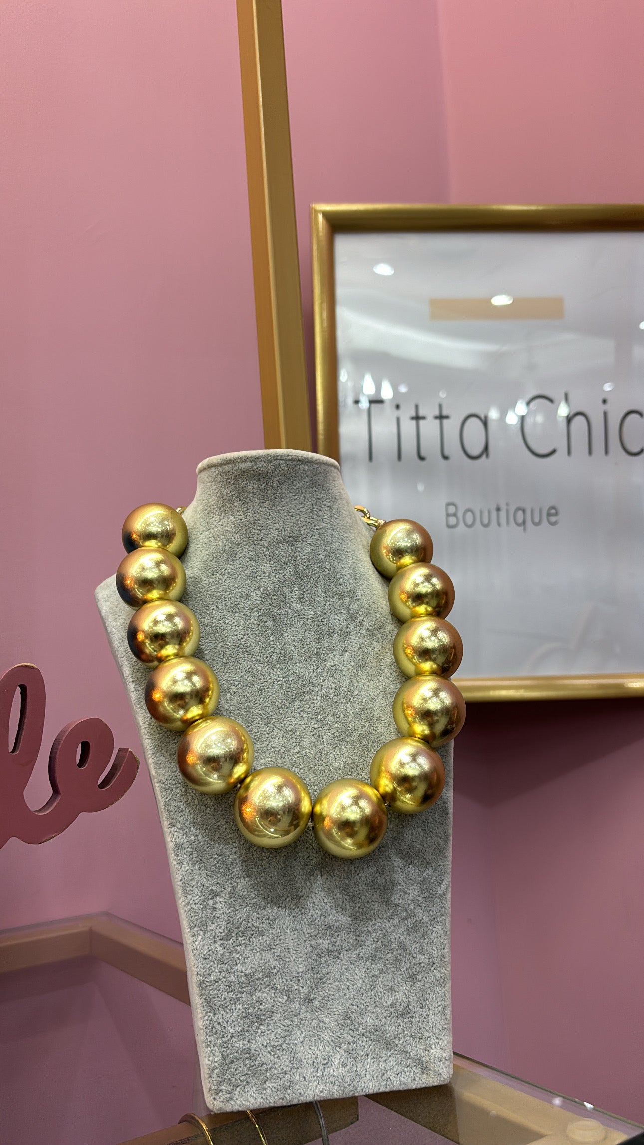 Collana big perle oro