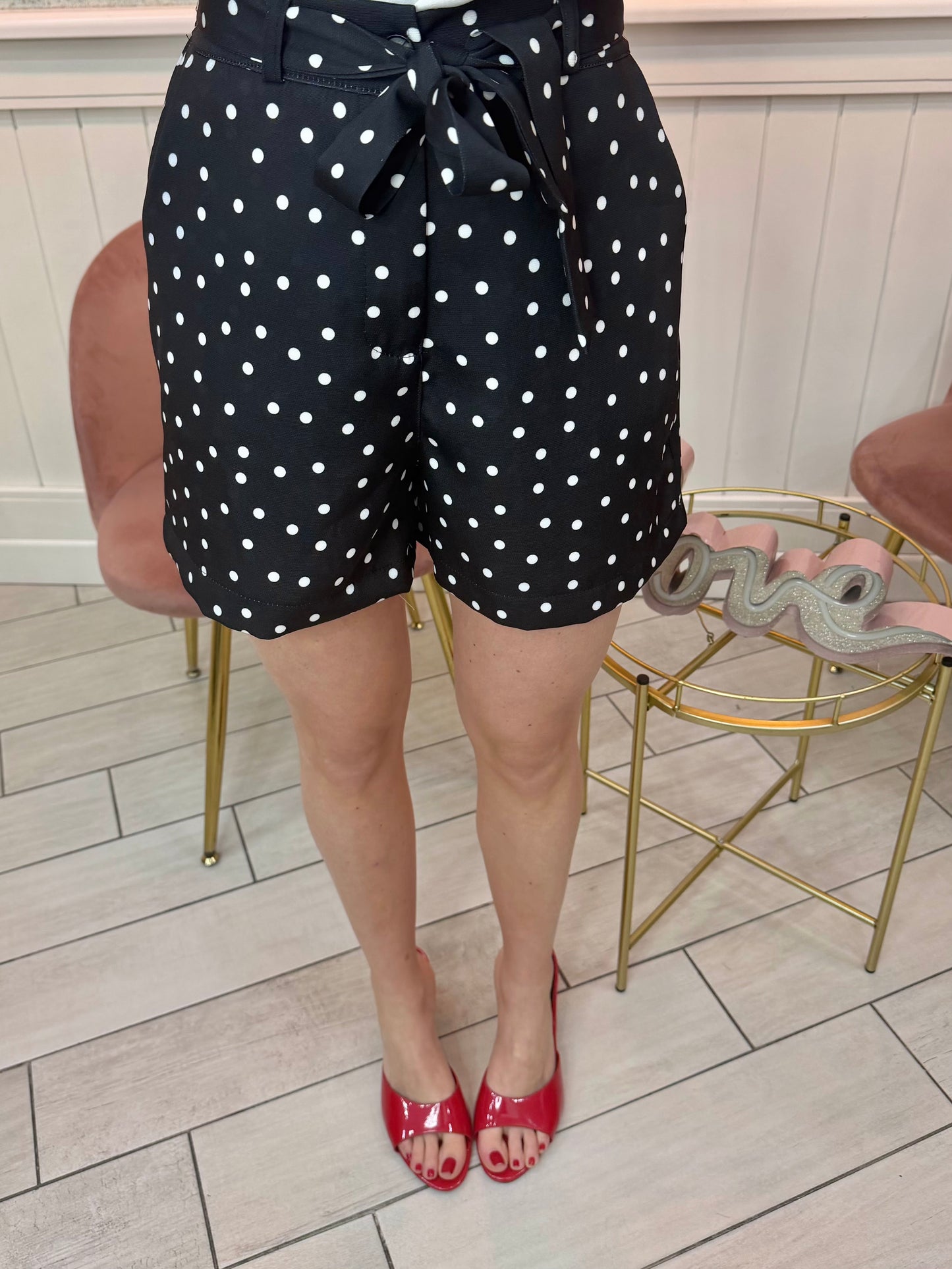 MINI SHORT POIS NERO