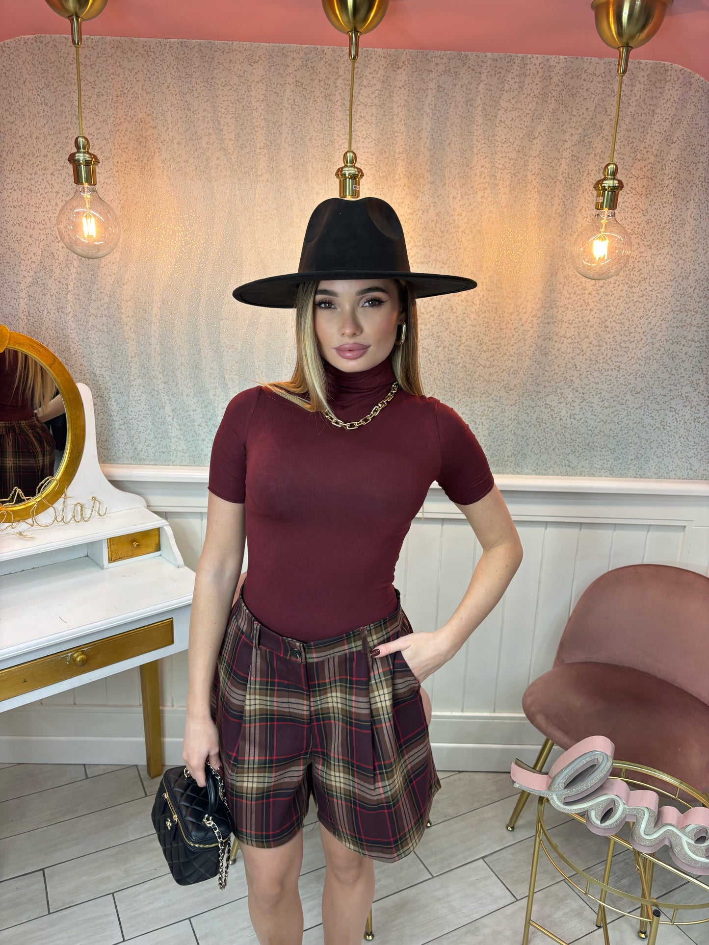MAGLIA SEMIVELATA MEZZA MANICA BORDEAUX