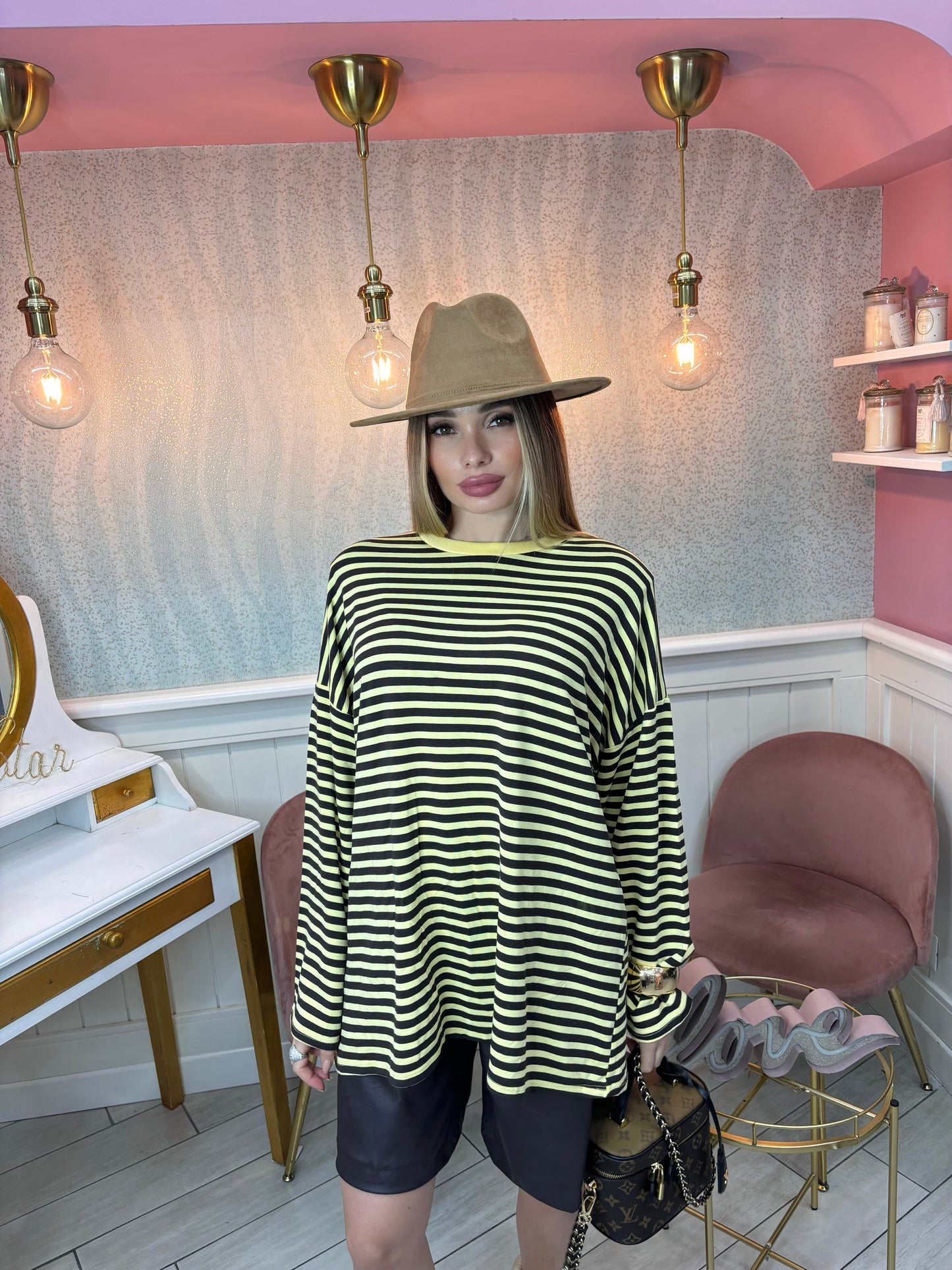 MAGLIA STRIPES (gialla&marrone)