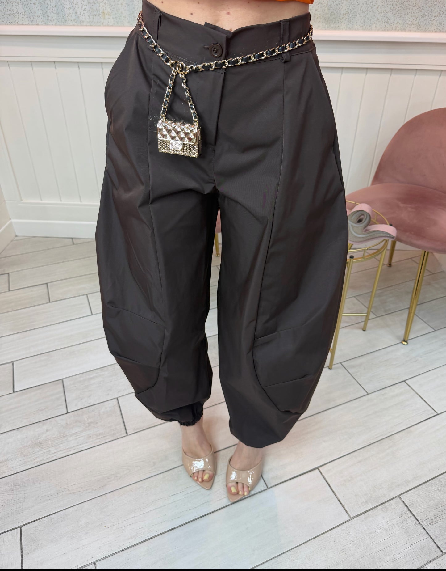 PANTALONE POINT MARRONE