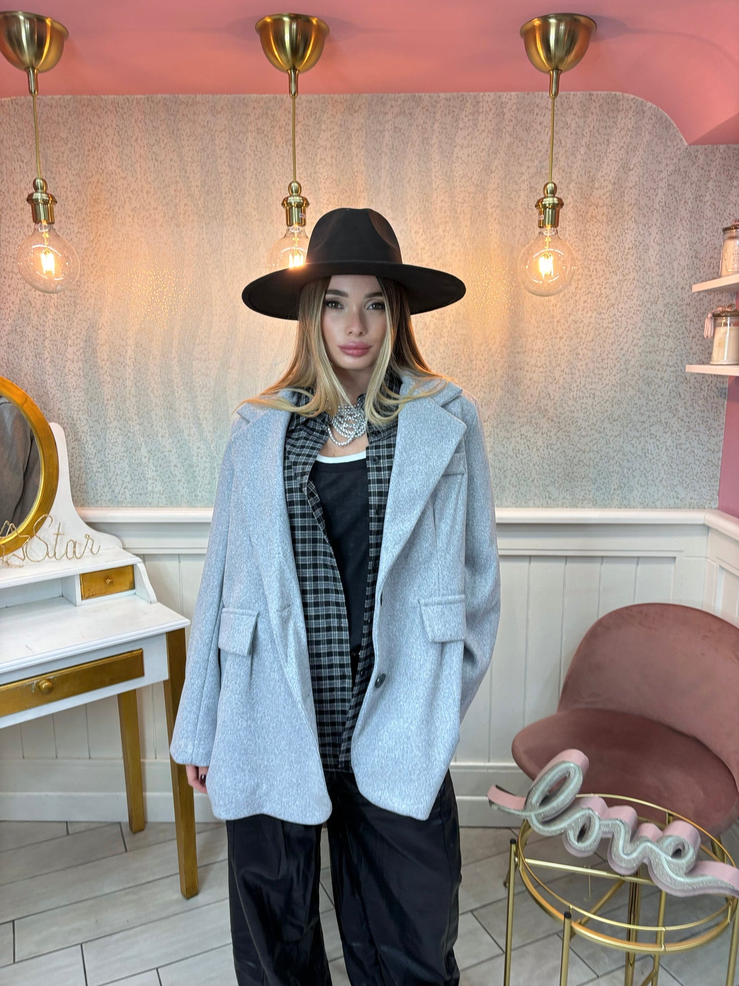 BLAZER CAPPOTTO GRIGIO