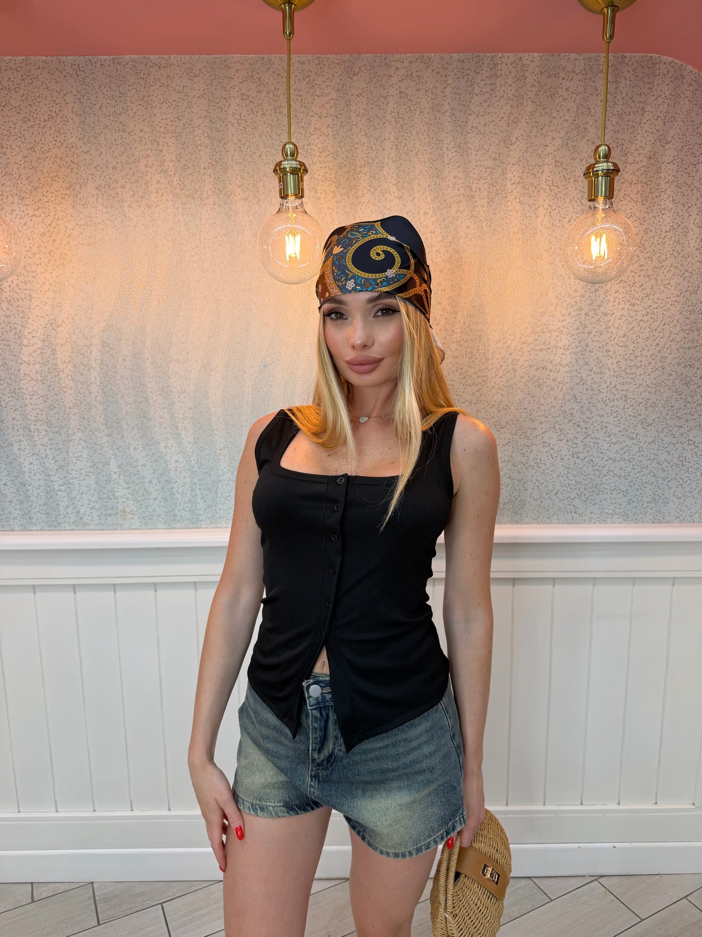 SHORT IN DENIM SABBIA