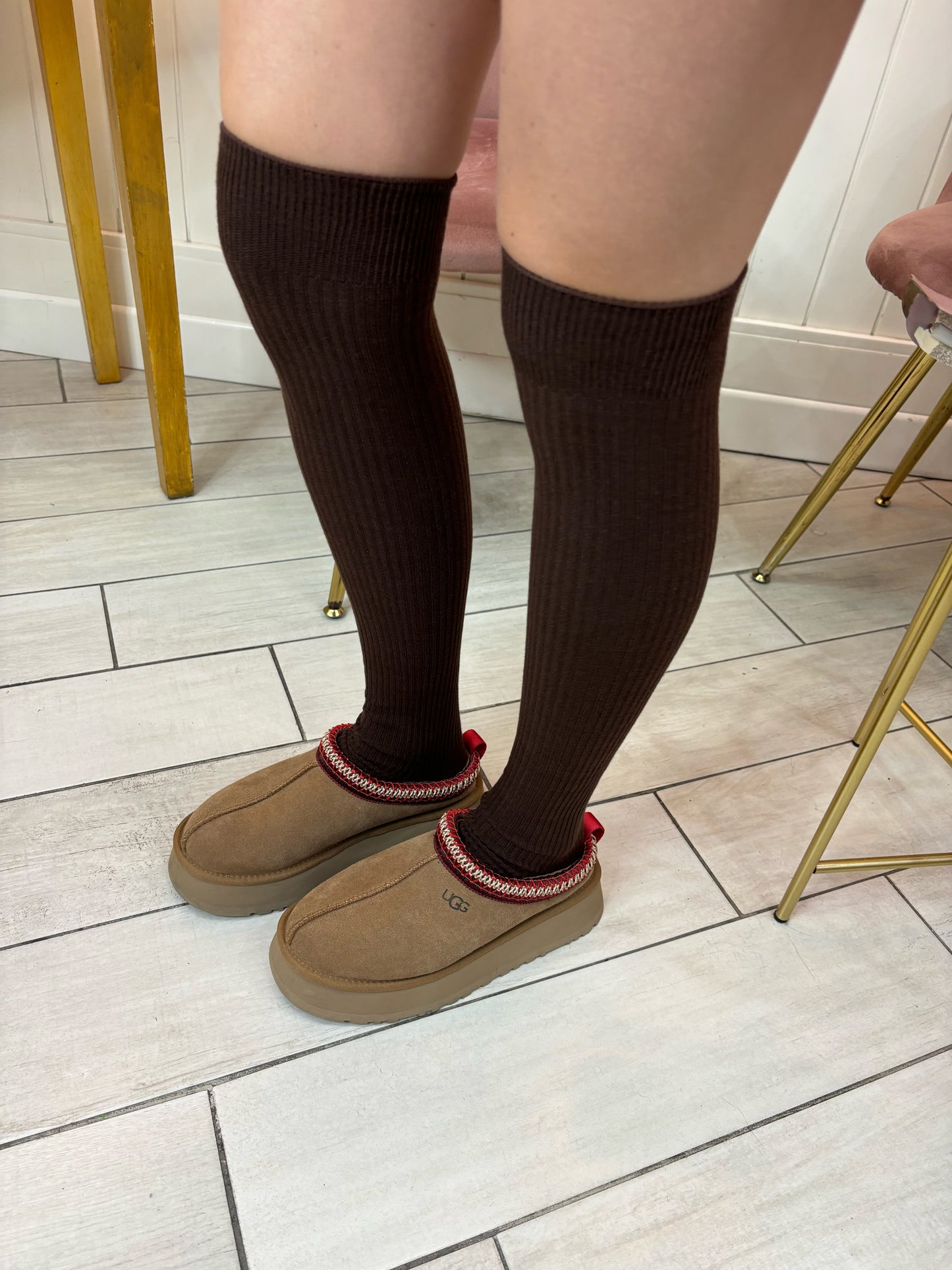 CALZINO LUNGO MARRONE