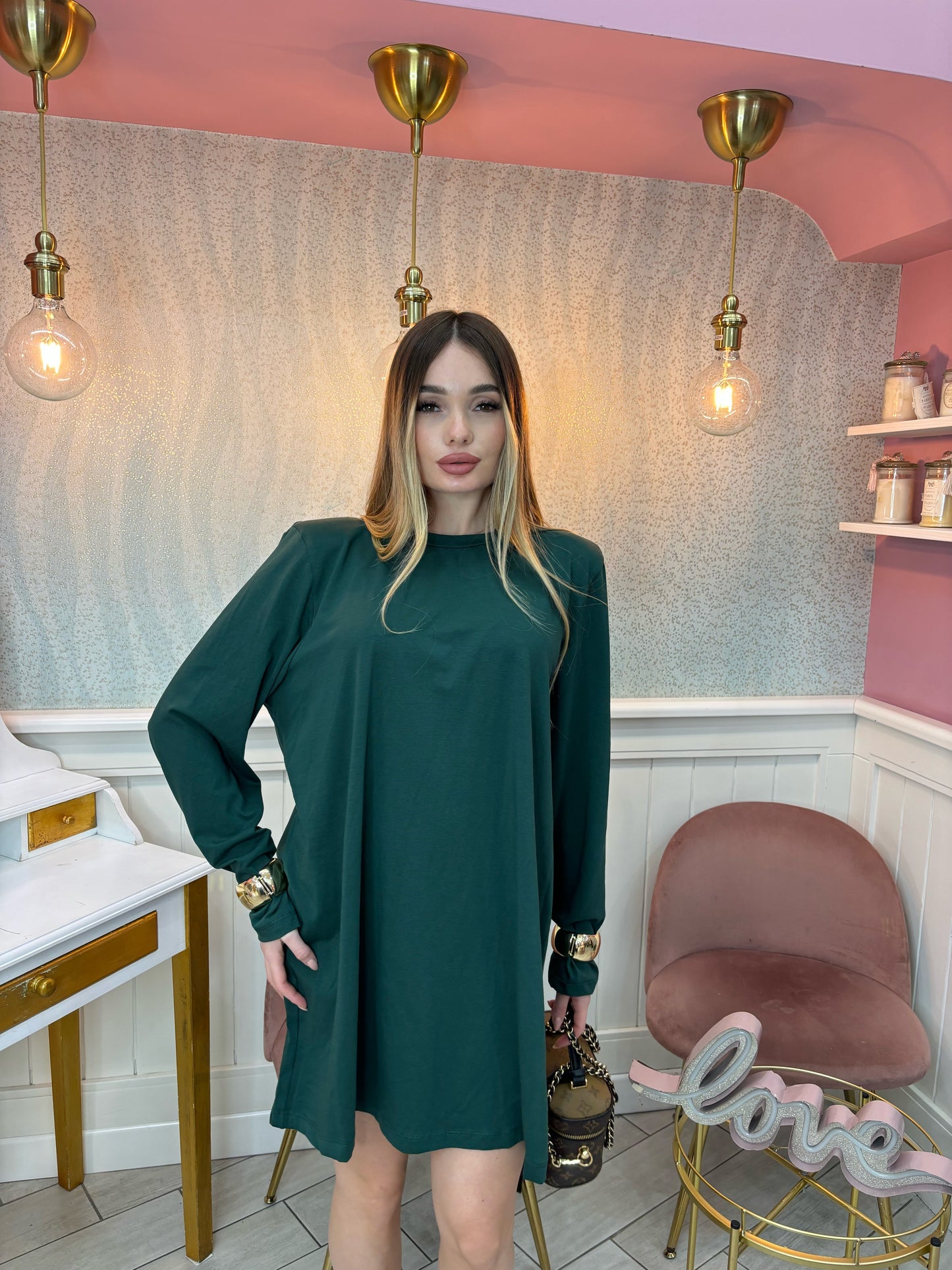 MAGLIA OVER SPALLINE PREMIUM VERDE