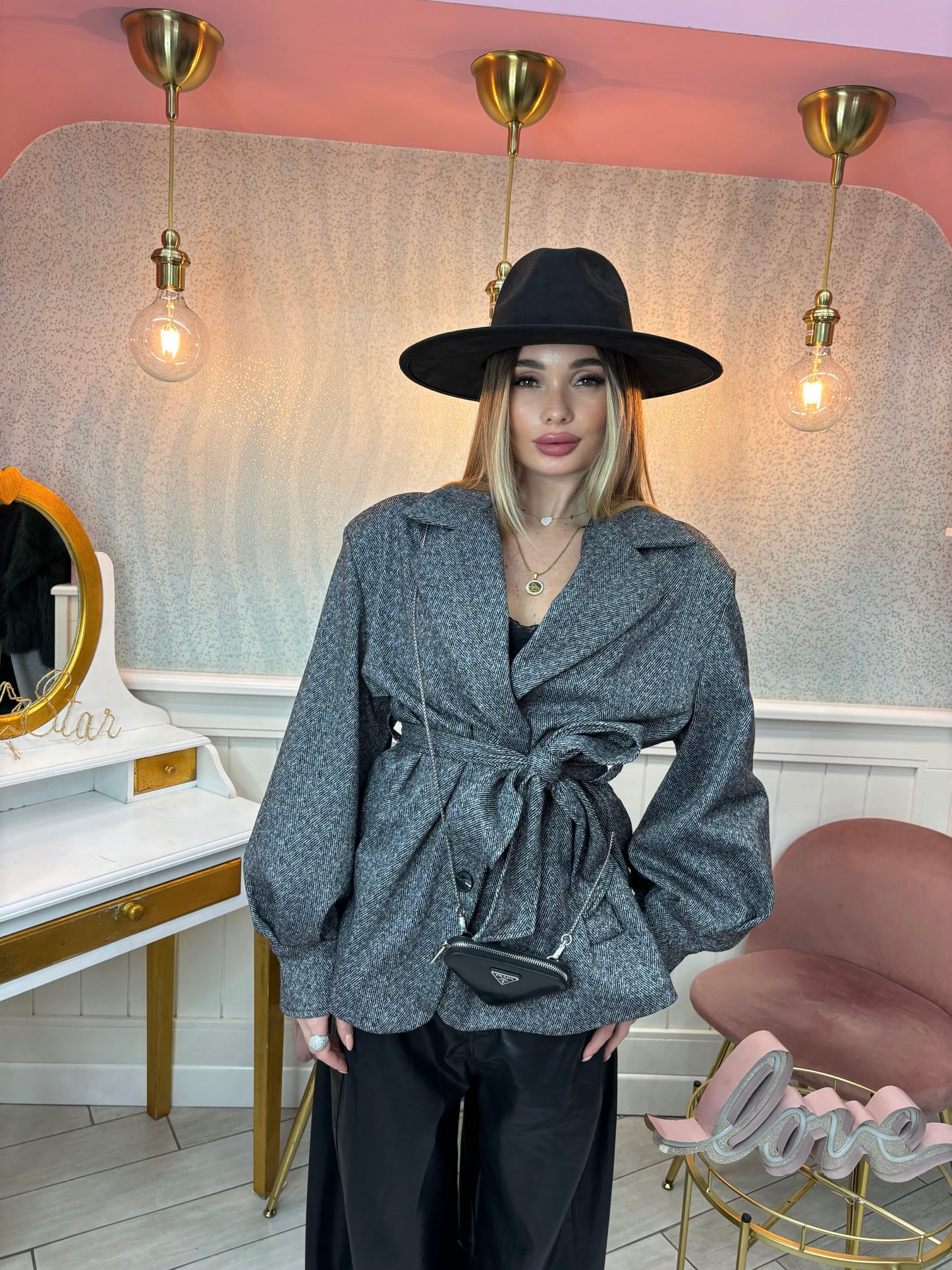 BLAZER CAPPOTTO SPINATA