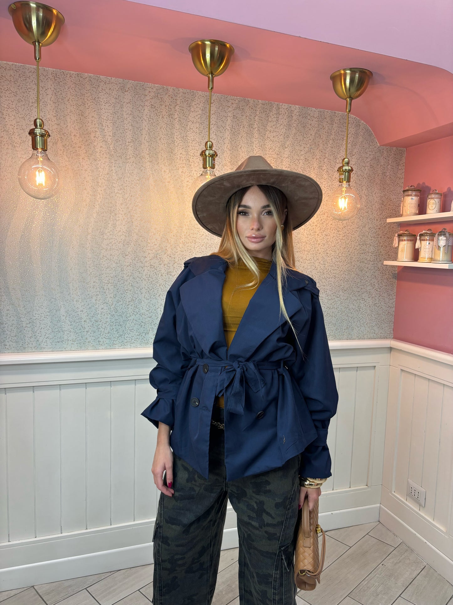 Trench Office blu