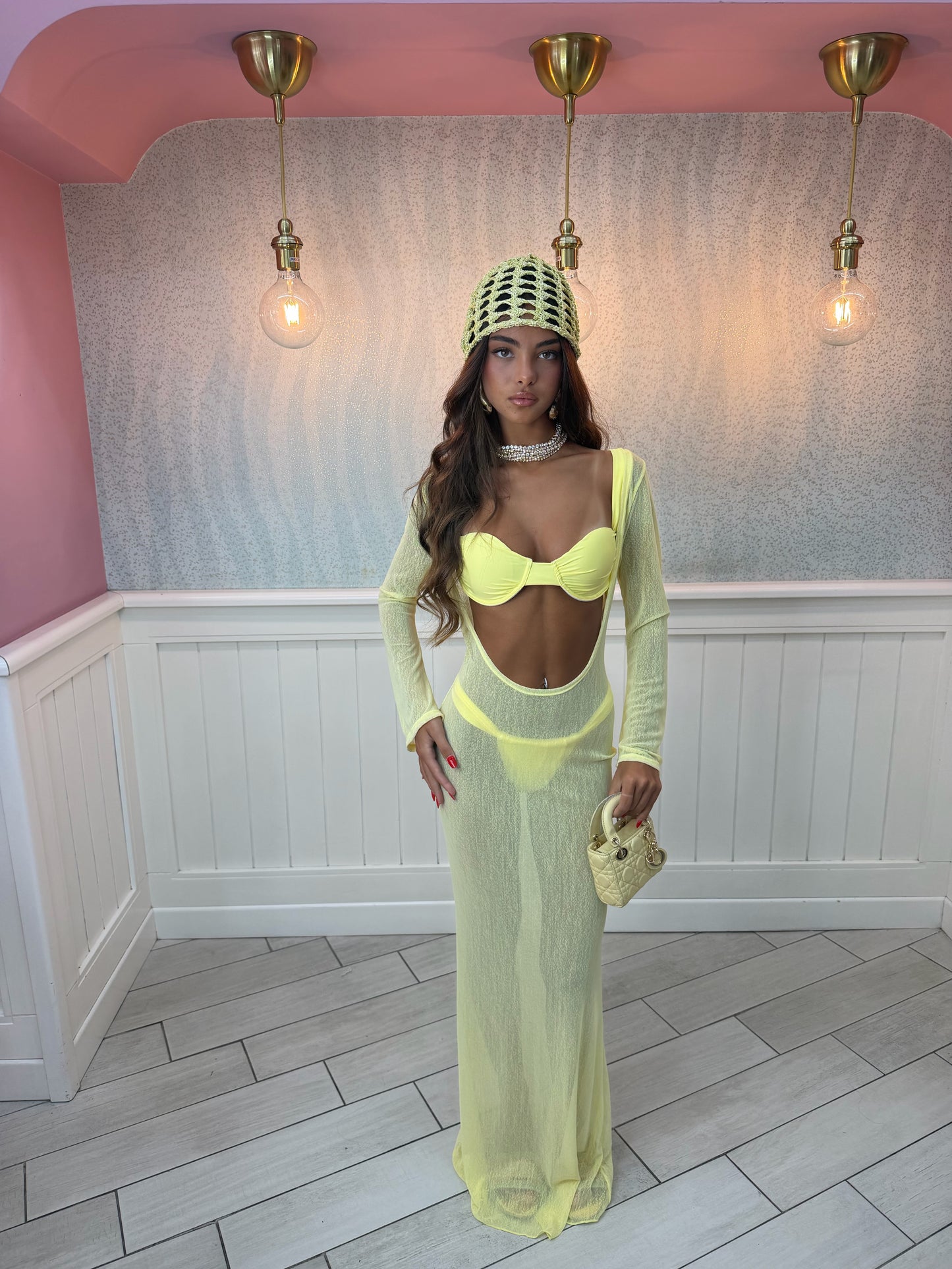 SET BEACHWEAR CAPRI GIALLO