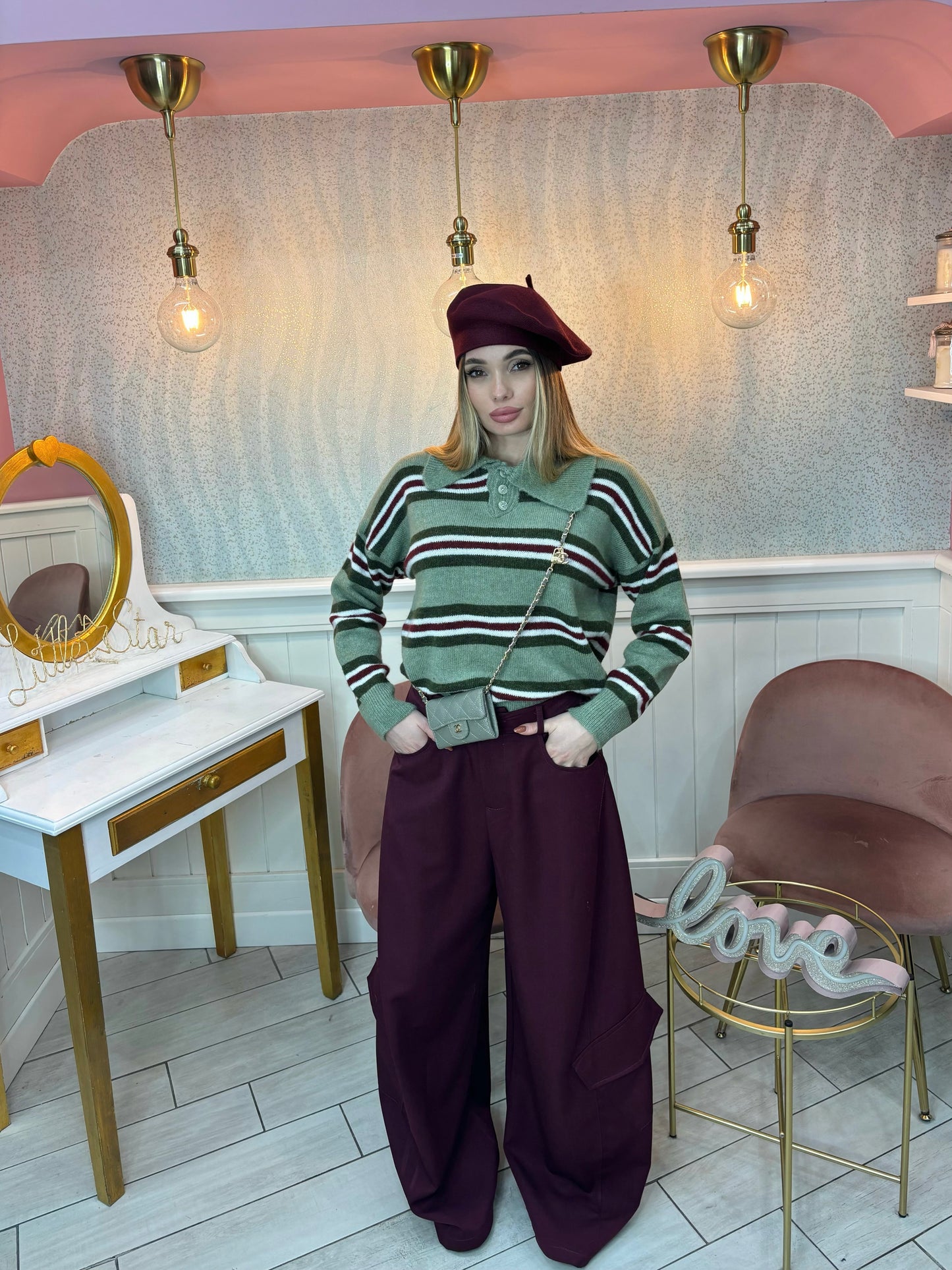 PANTALONE BALLON VIVIEN BORDEAUX