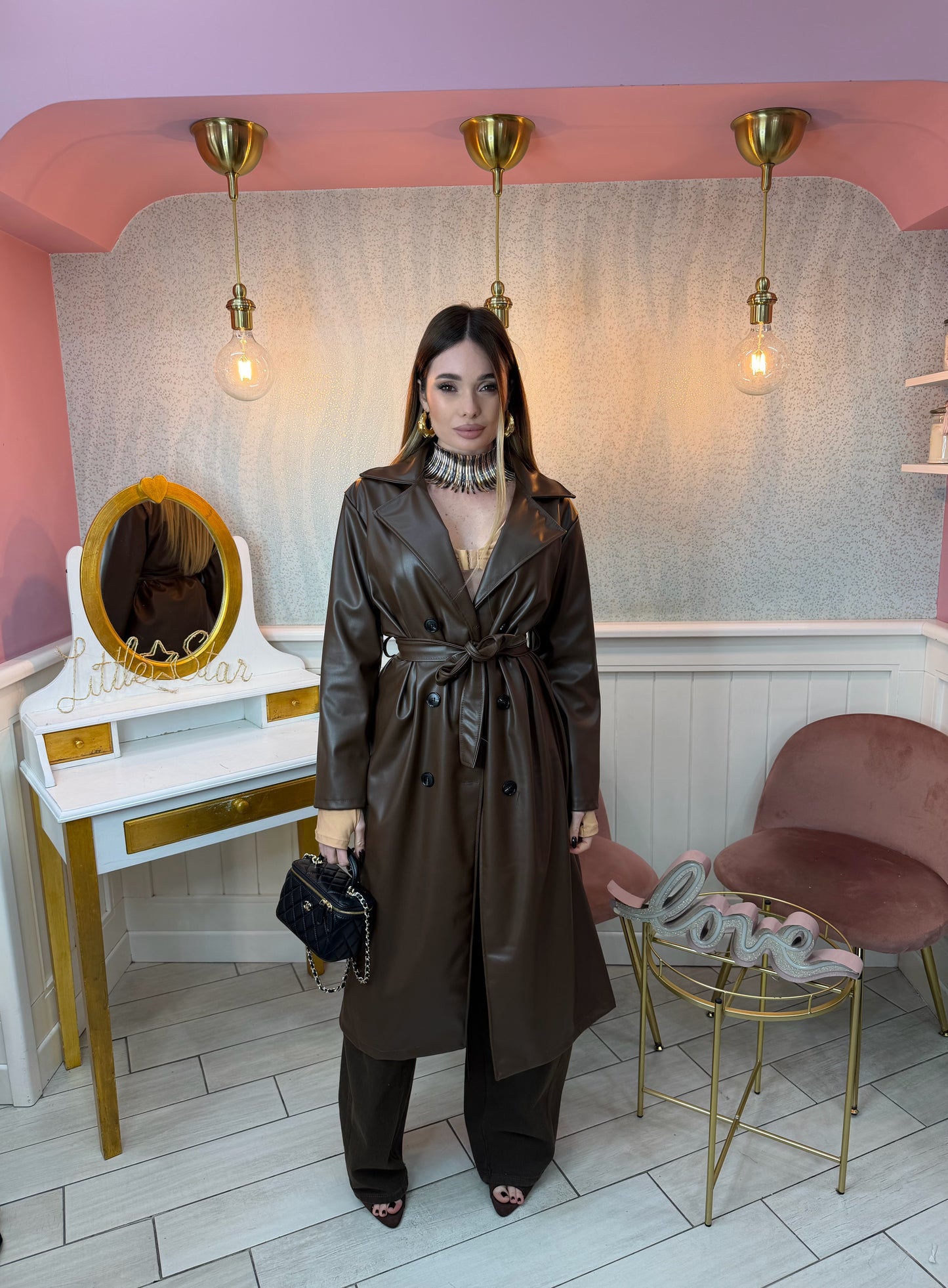 TRENCH ETROS MARRONE