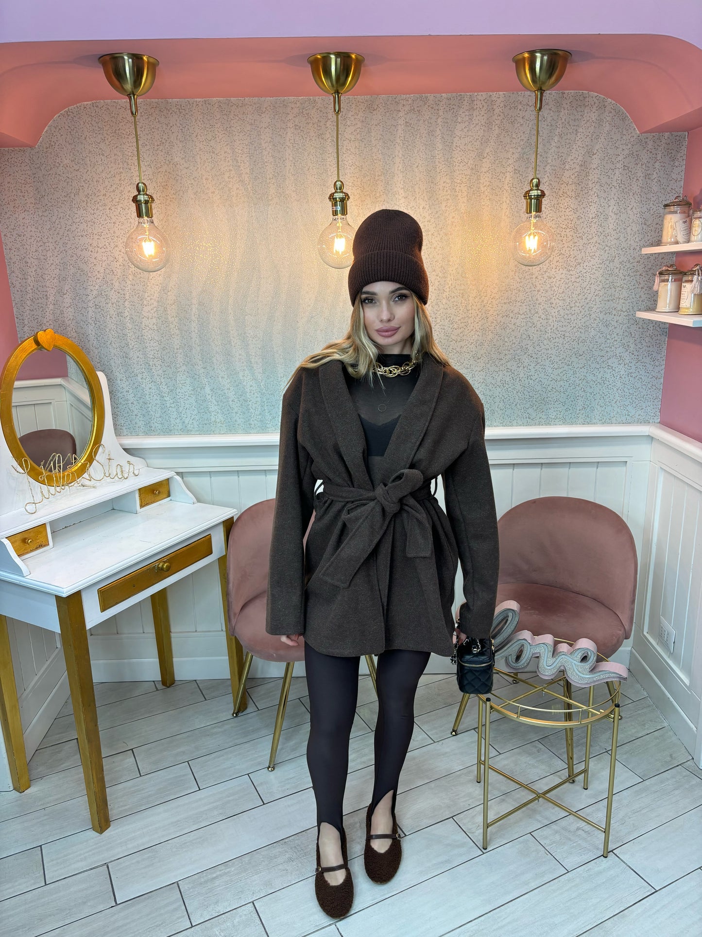 CAPPOTTO AMPLE MARRONE