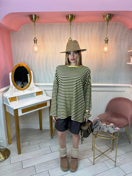 MAGLIA STRIPES (gialla&marrone)