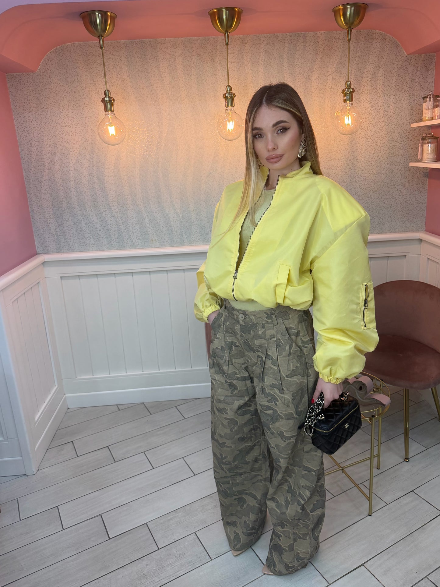 BOMBER GIALLO CON SPALLINA INTERNA