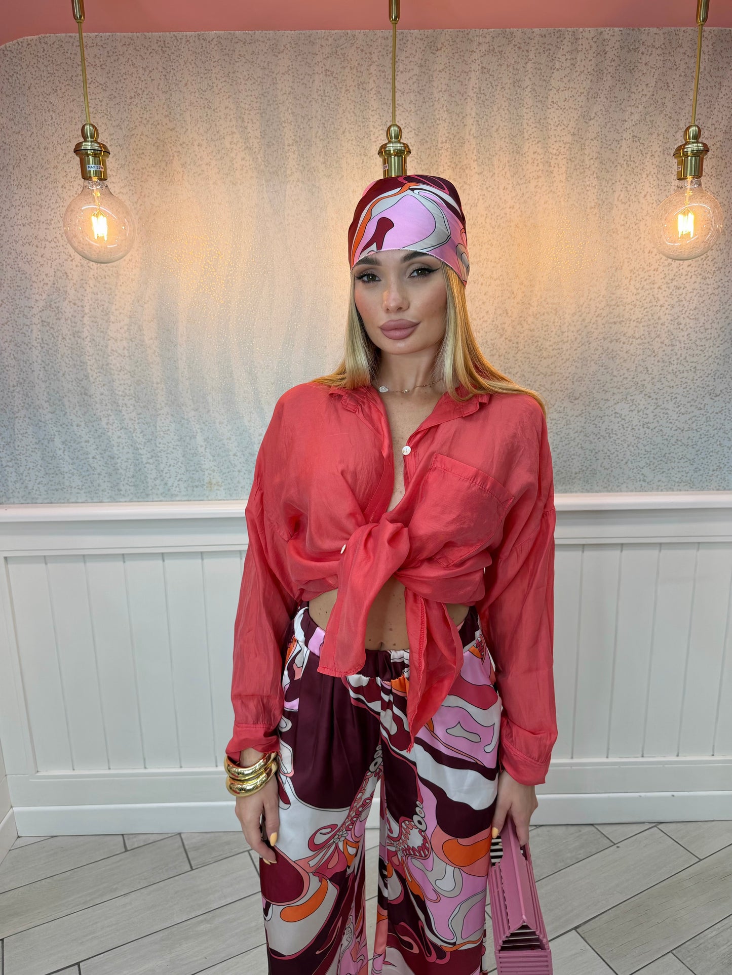 CAMICIA FIAMMATA CORALLO