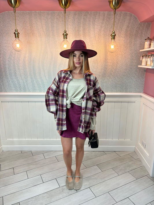 Camicia Quadri magenta