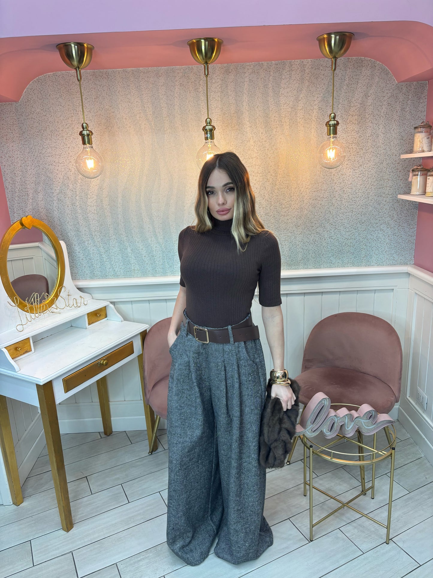 MAGLIA COCÓ MARRONE