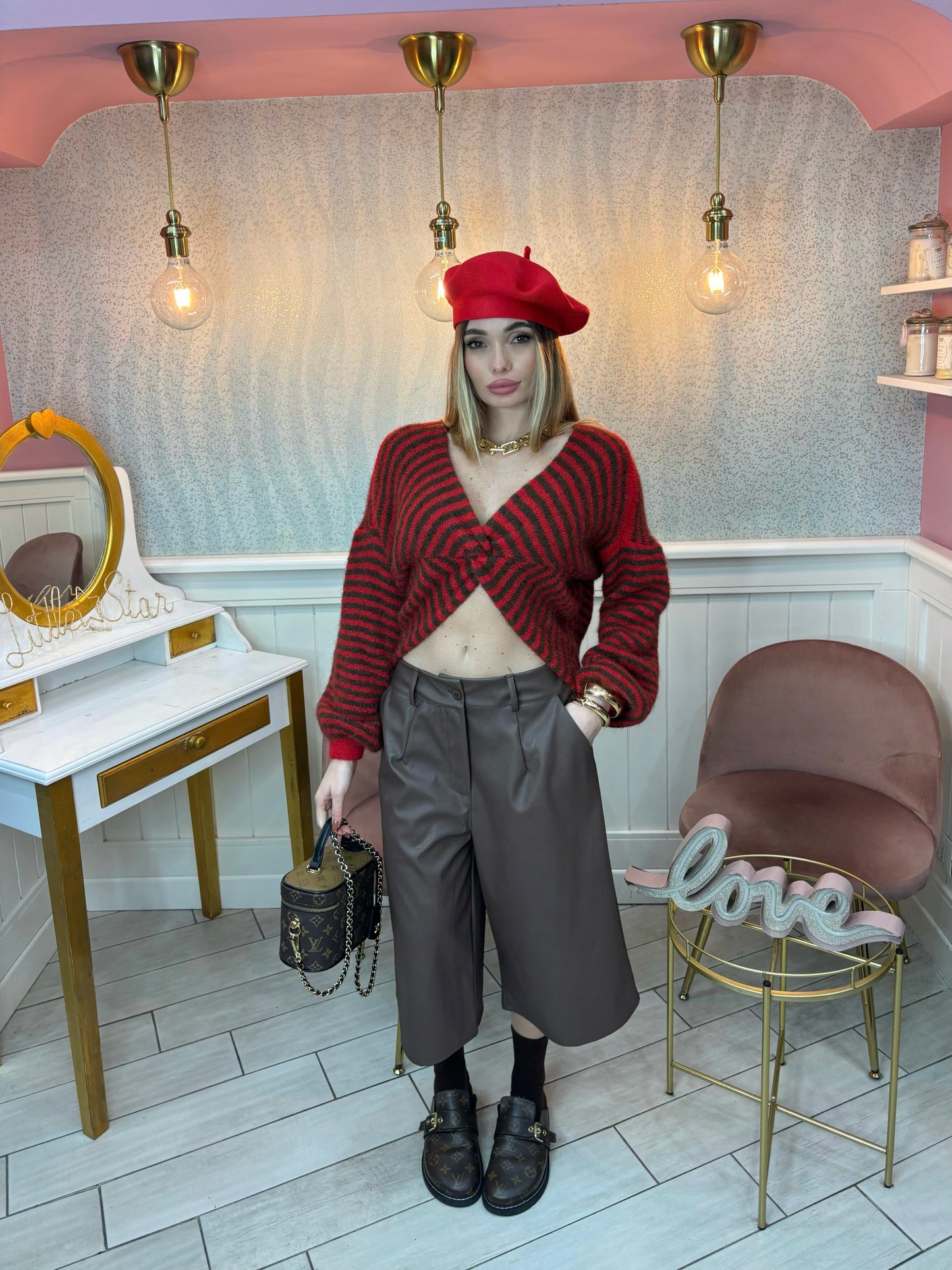 BERMUDA ECOPELLE MARRONE