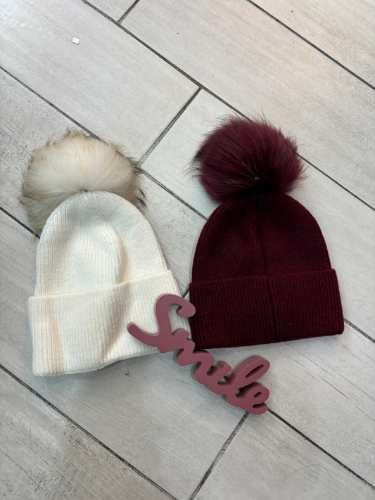 CAPPELLO CON PON PON PELLICCIA