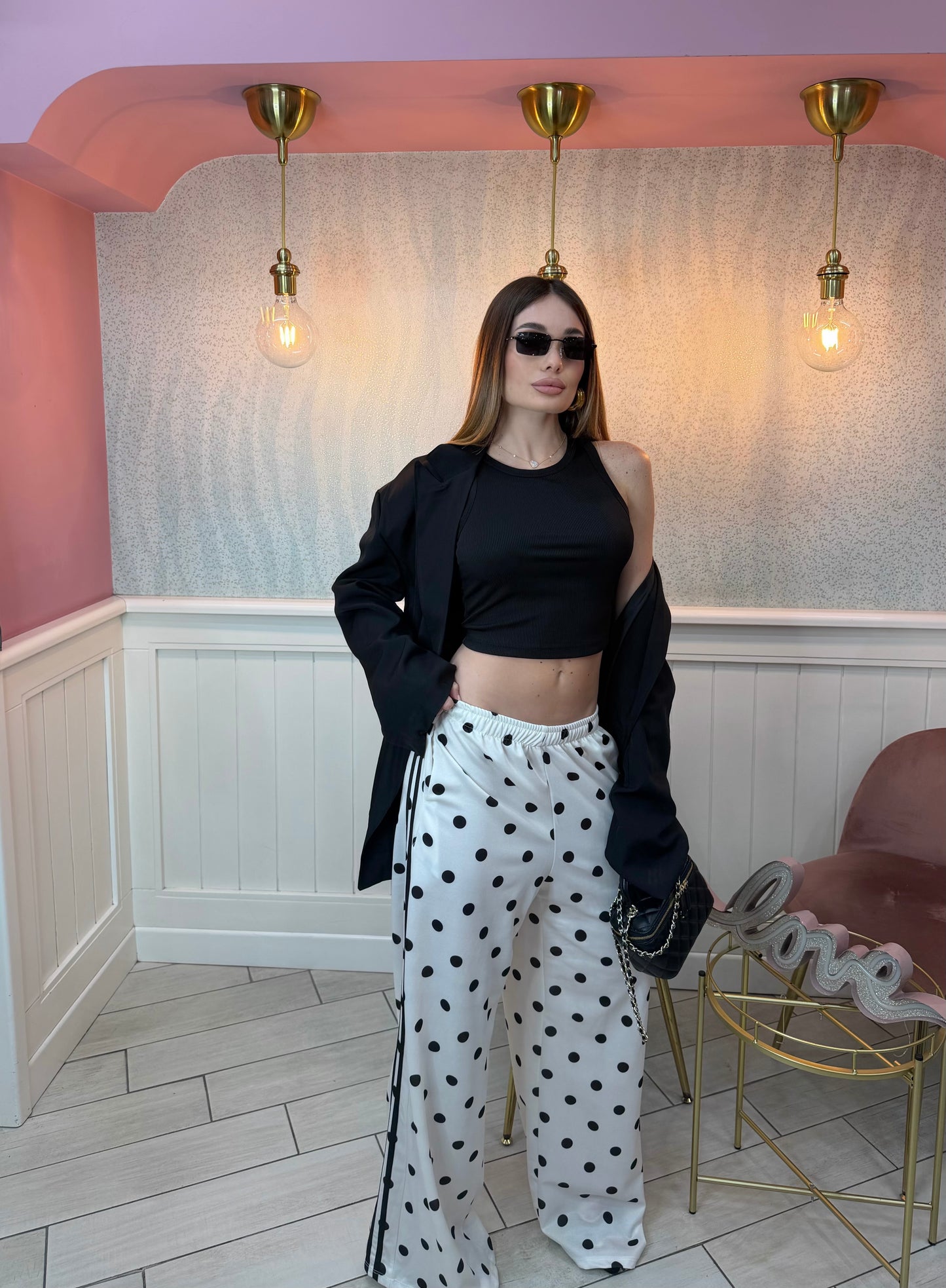 GIACCA BRUNA OVER PREMIUM NERA