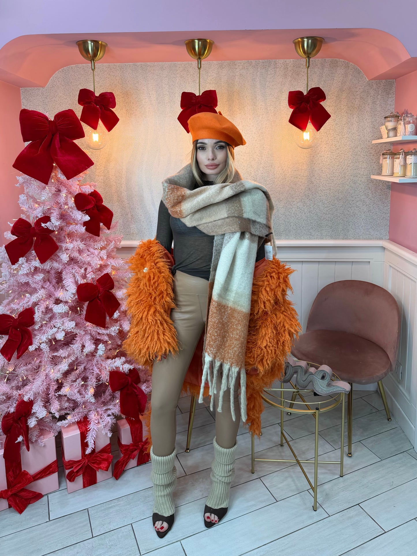 SCIARPA IN LANA ORANGE