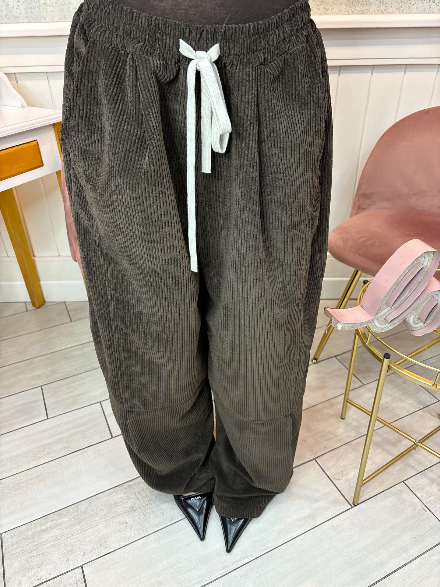 PANTALONE BALLON IN VELLUTO JUSTWEST