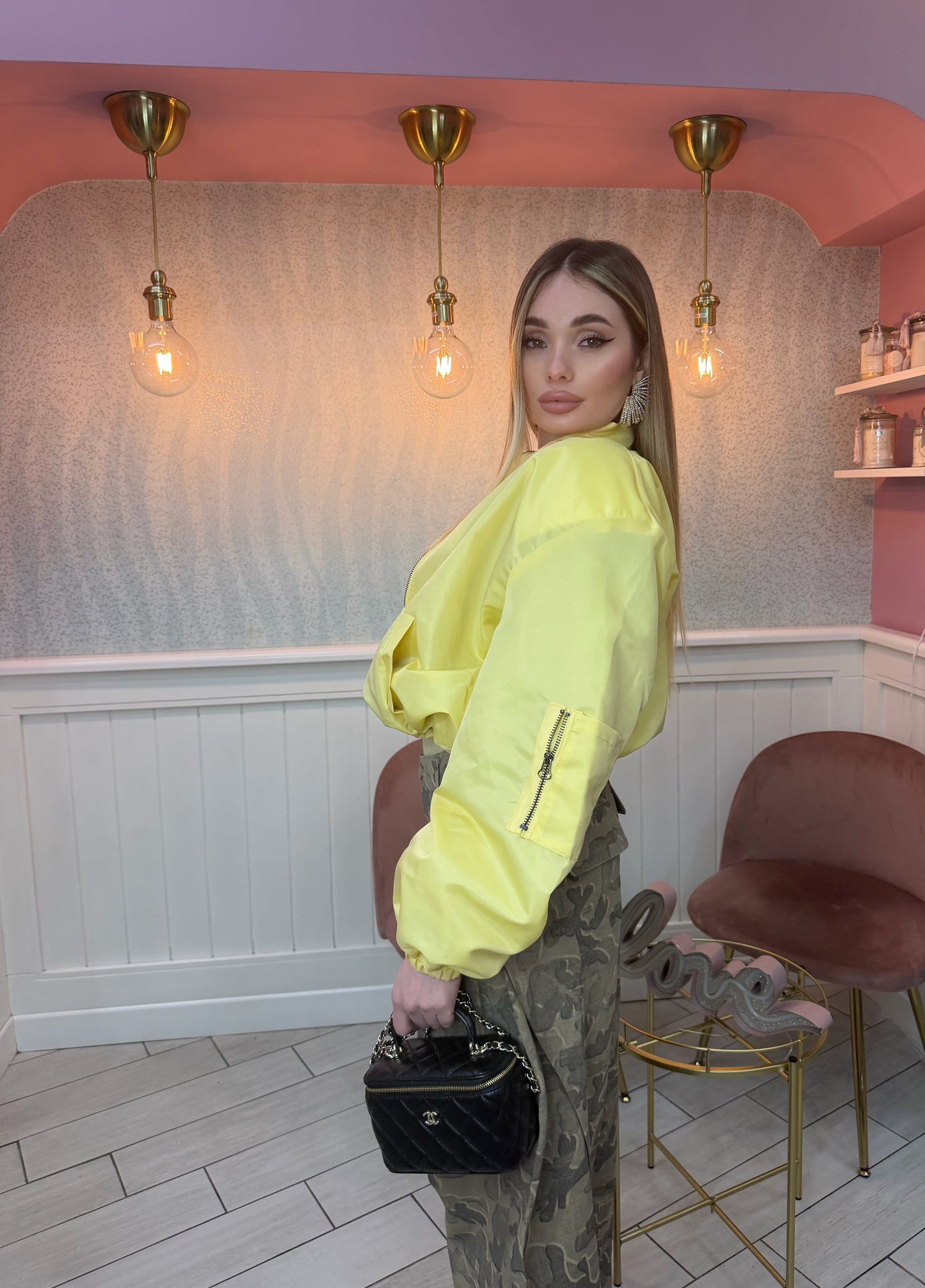 BOMBER GIALLO CON SPALLINA INTERNA