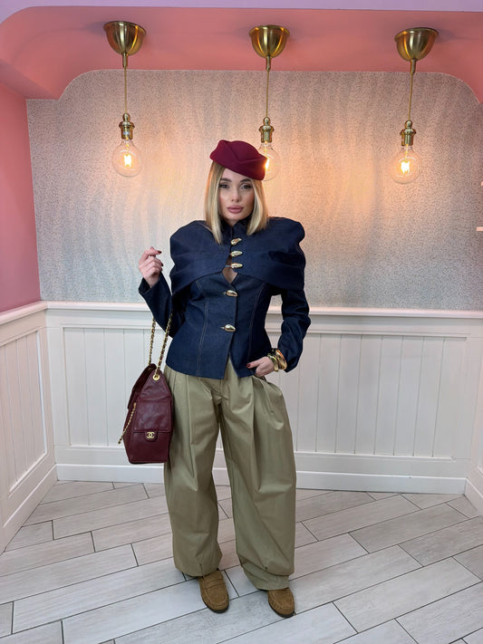 GIACCA PARIS GOLD BUTTON