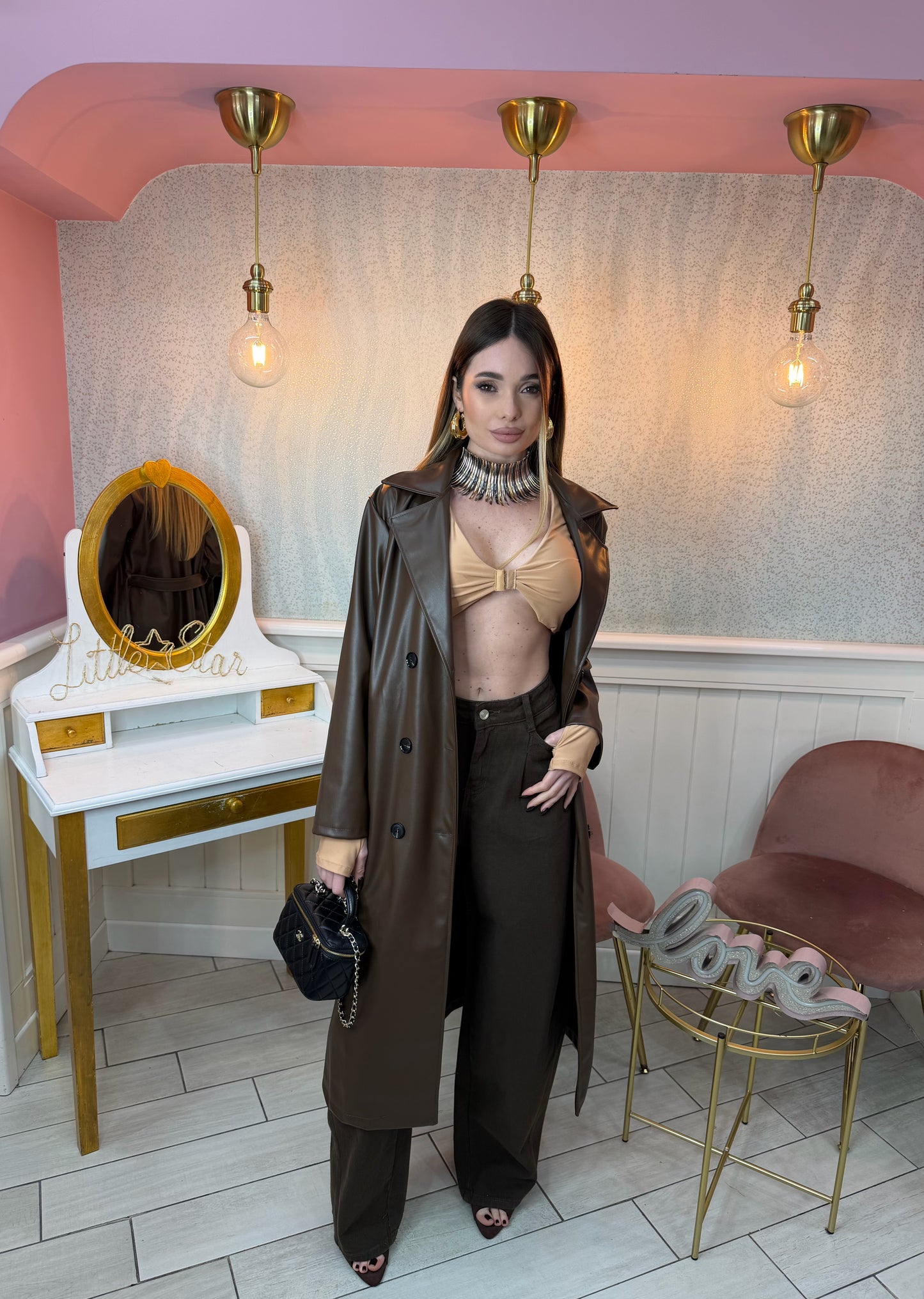 TRENCH ETROS MARRONE