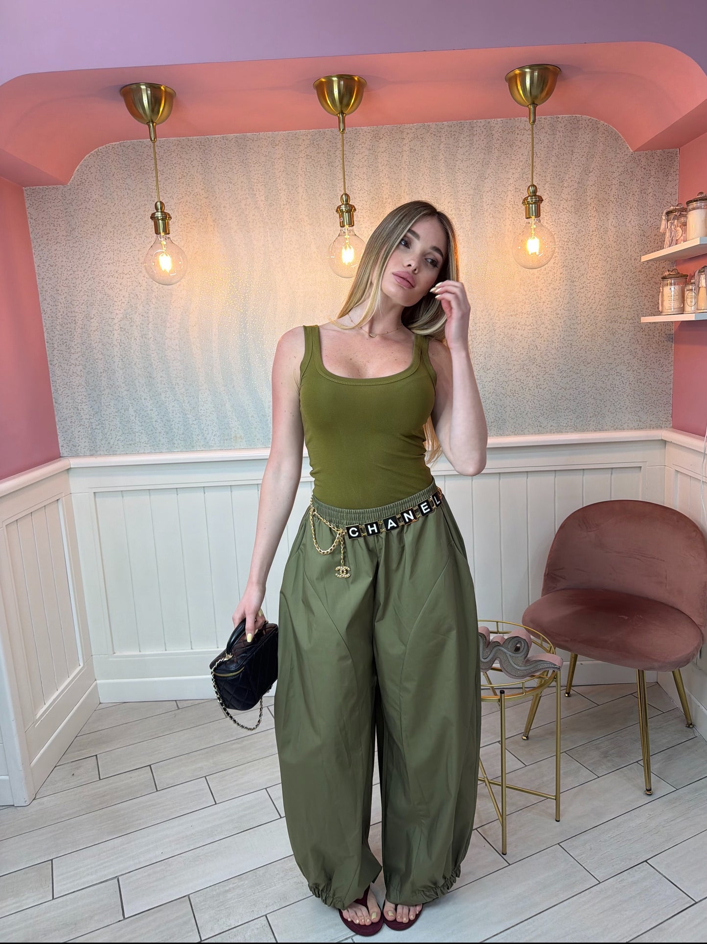 PANTALONE BAGGY VERDE JUSTWEST