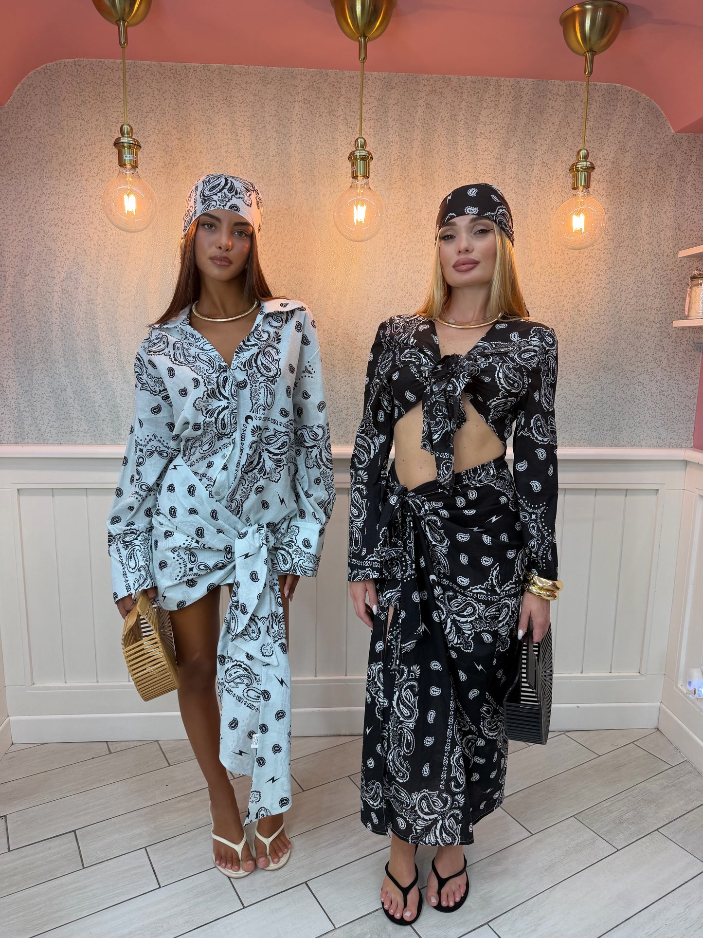 COORDSET BANDANA BIANCO