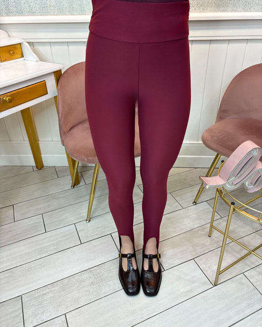 LEGGINS GHETTE BORDEAUX