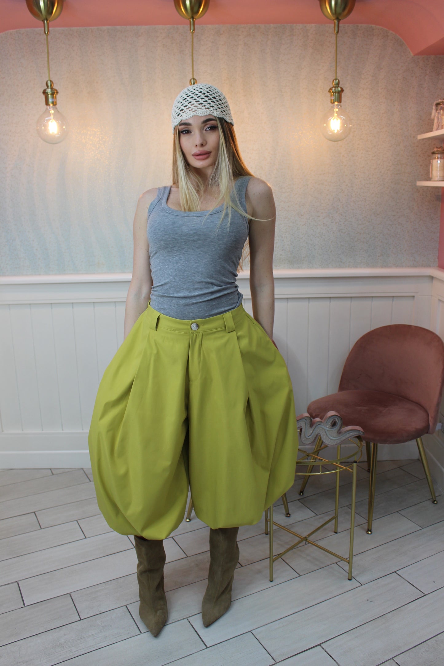 BERMUDA BAGGY LIME JUSTWEST