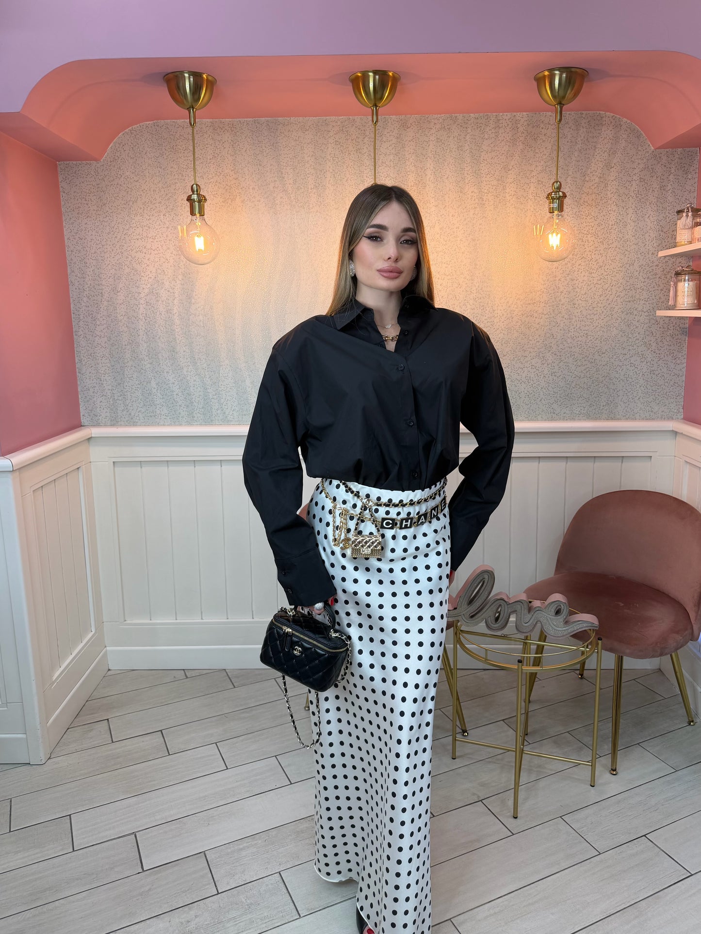 CAMICIA IN COTONE CON SPALLINE JUSTWEST