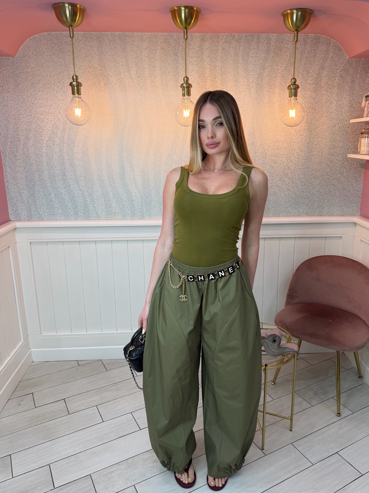 PANTALONE BAGGY VERDE JUSTWEST
