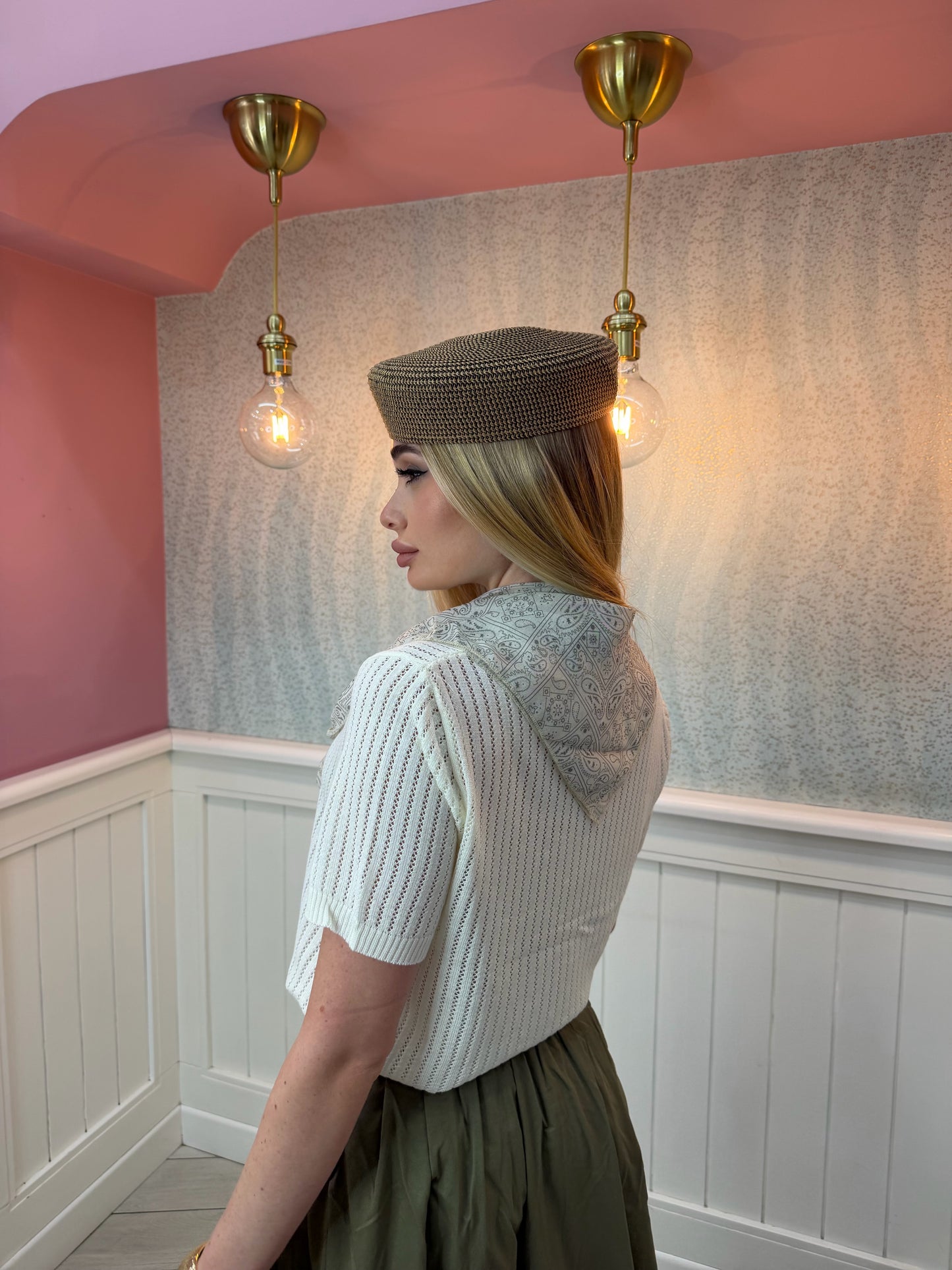 MAGLIA IN FILO + FOULARD