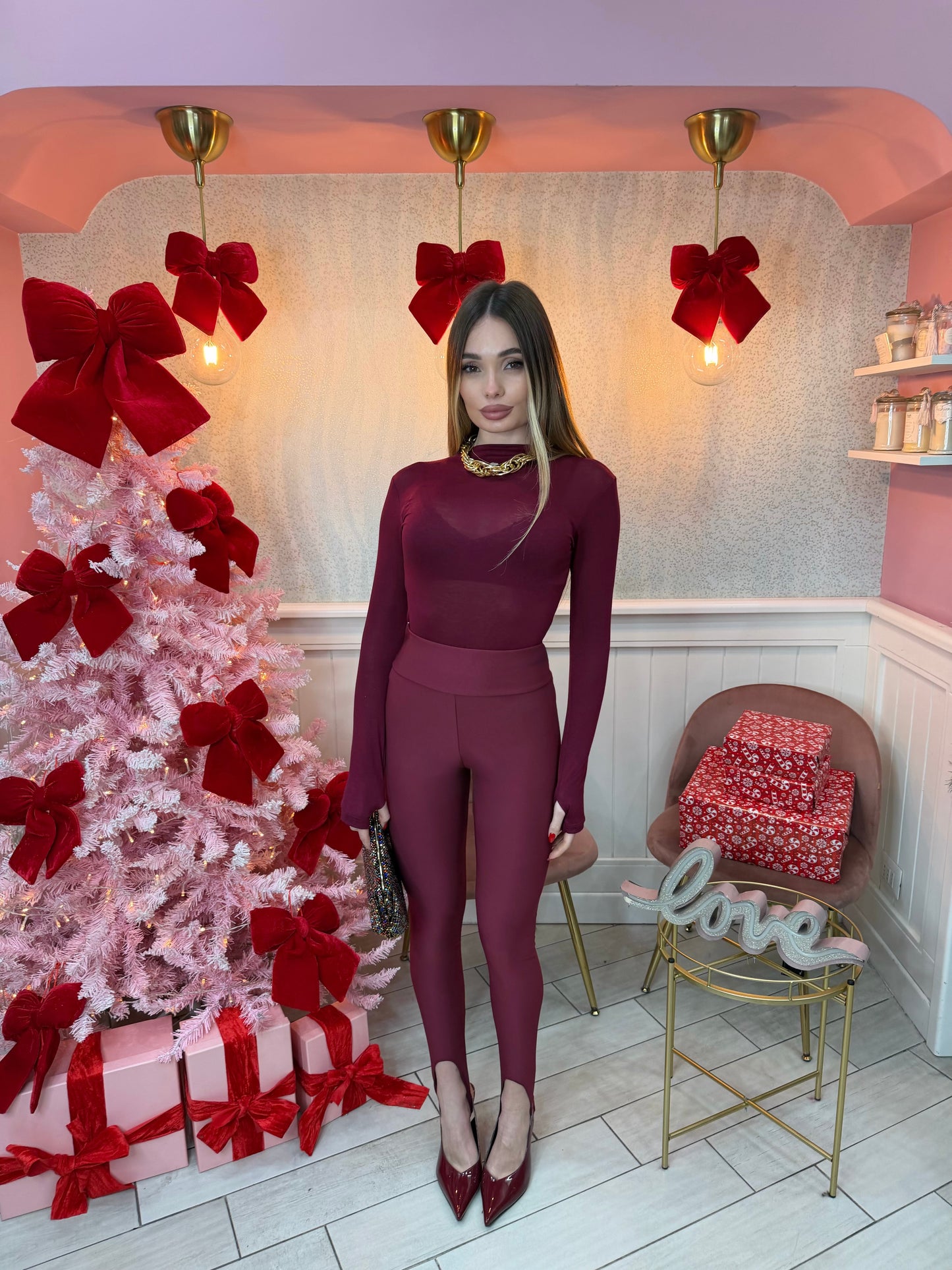LEGGINS BORDEAUX GHETTE
