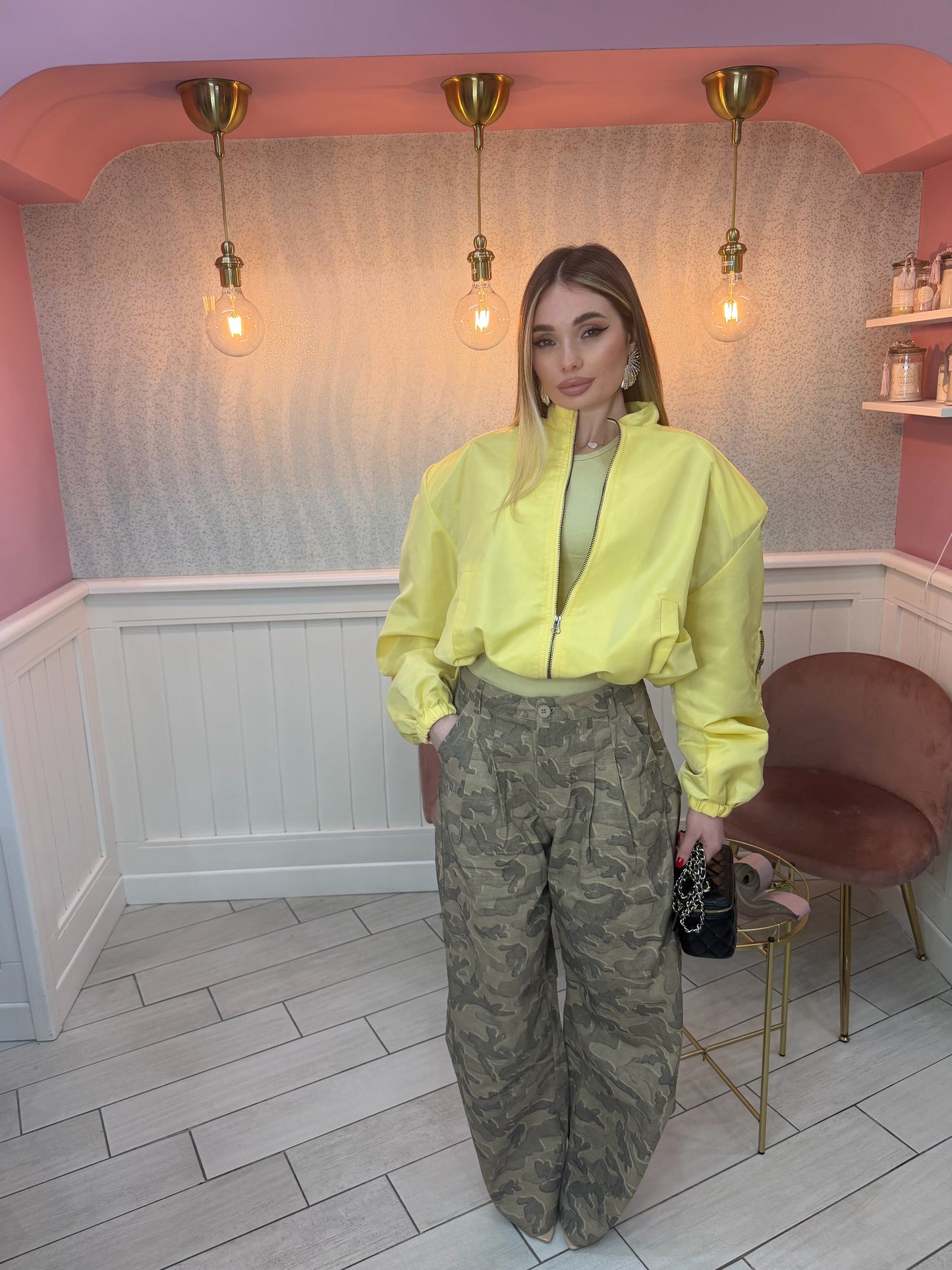 BOMBER GIALLO CON SPALLINA INTERNA