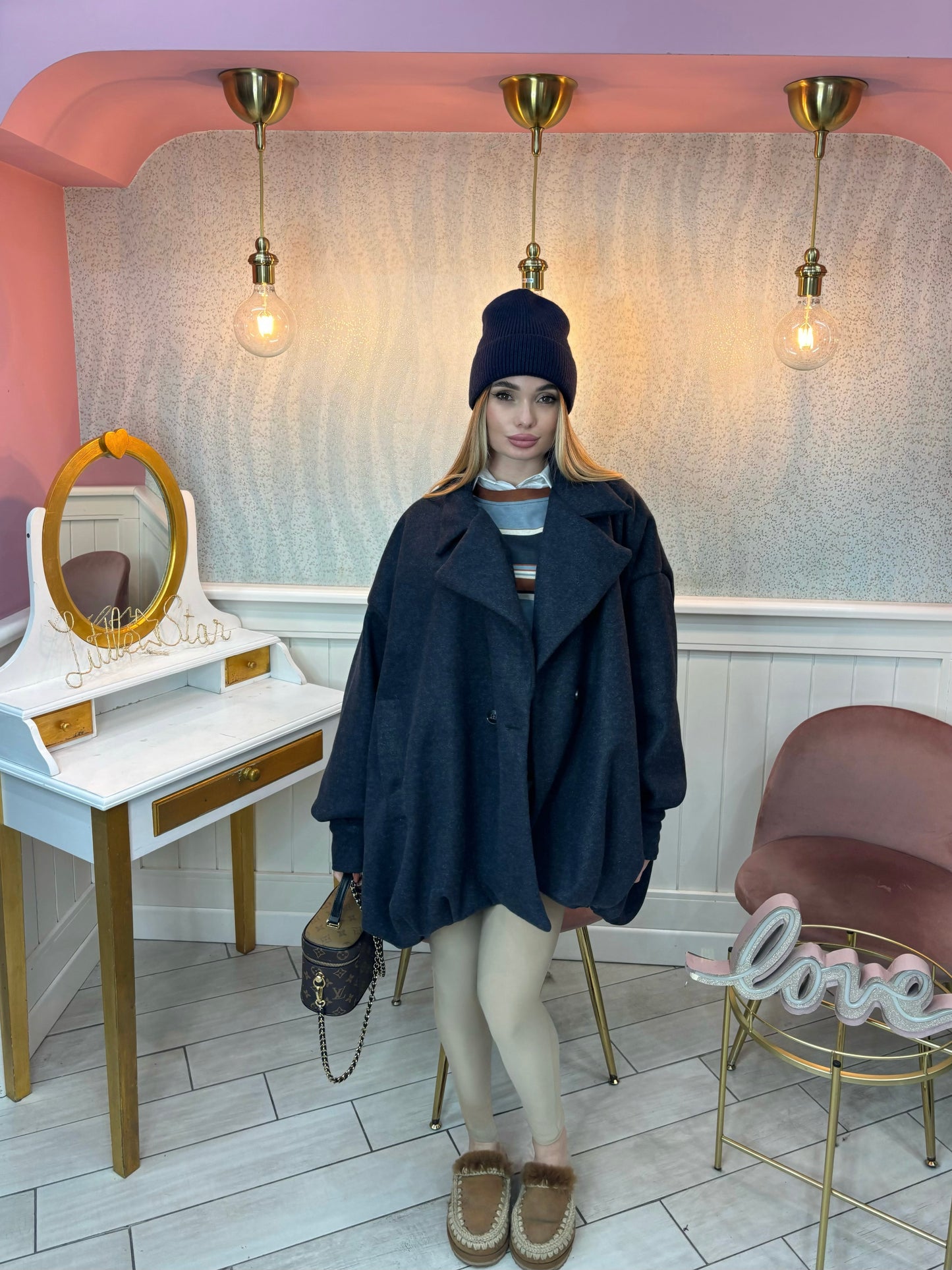 CAPPOTTO MIDI BALLON BLU