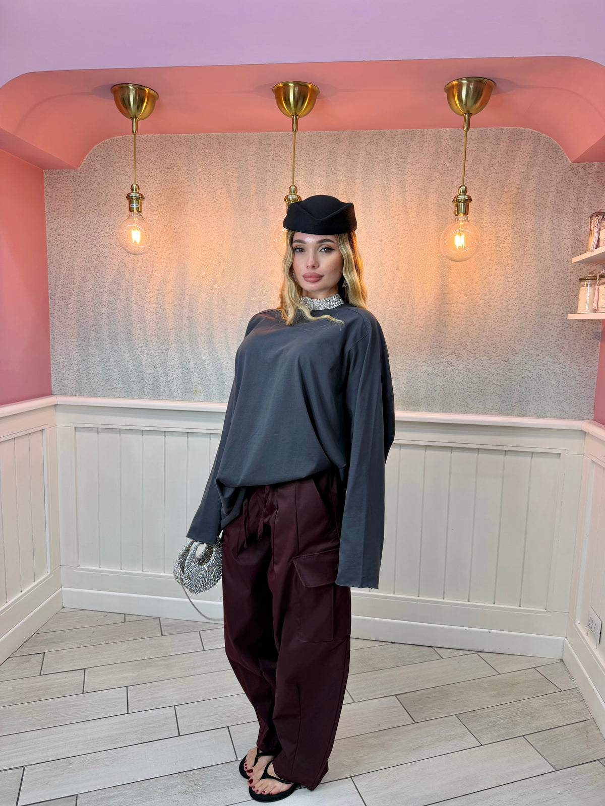 LONG SHIRT OVER GRIGIO JUST