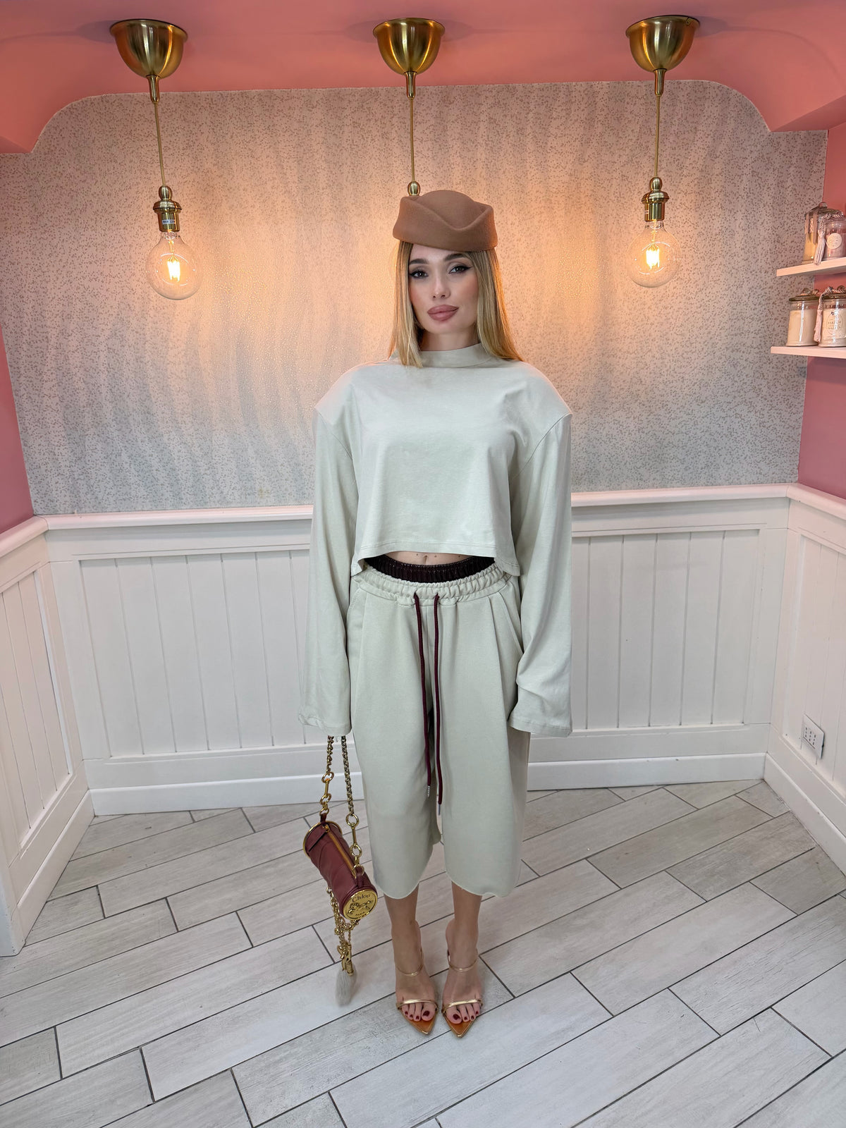 T-SHIRT CROP KIM JUSTWEST
