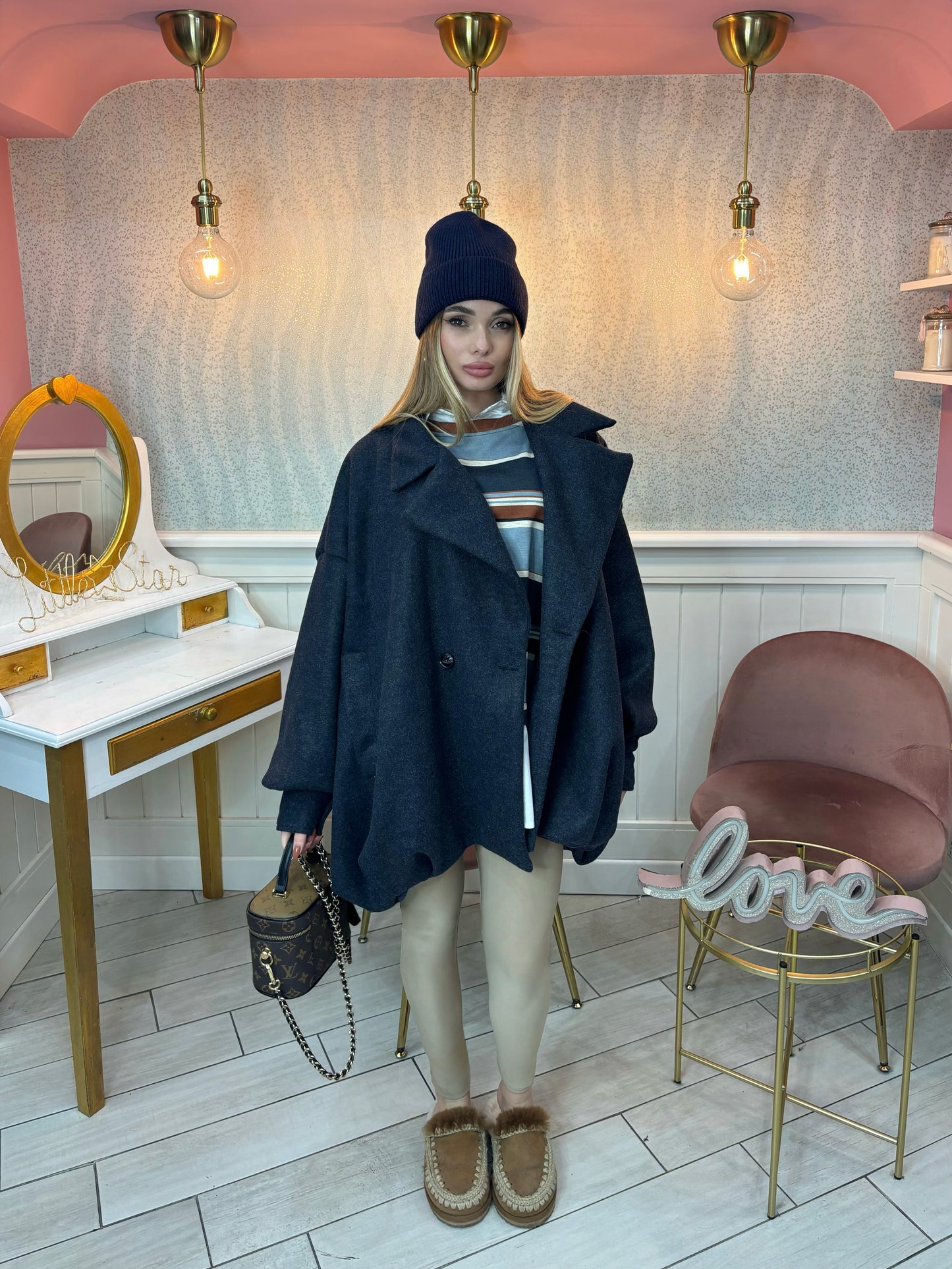 CAPPOTTO MIDI BALLON BLU