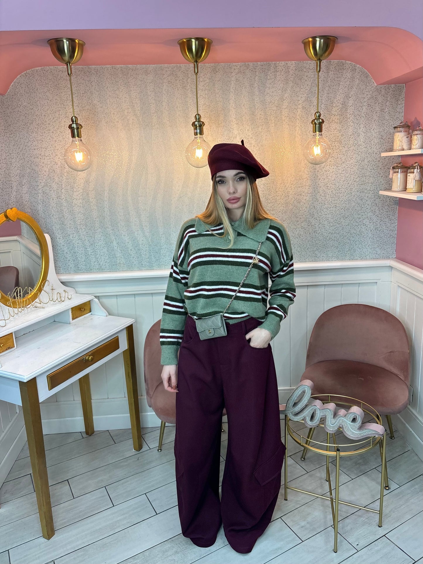 PANTALONE BALLON VIVIEN BORDEAUX