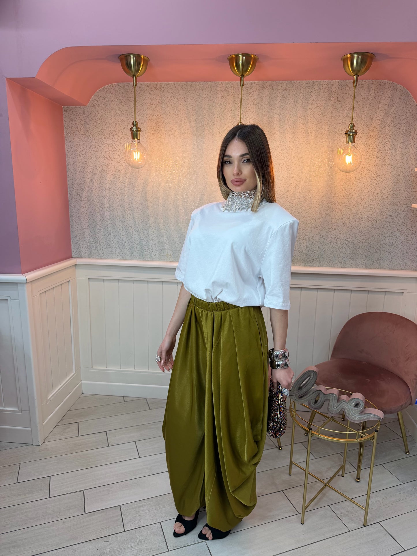 T-SHIRT OVER SPALLINA JUSTWEST WHITE