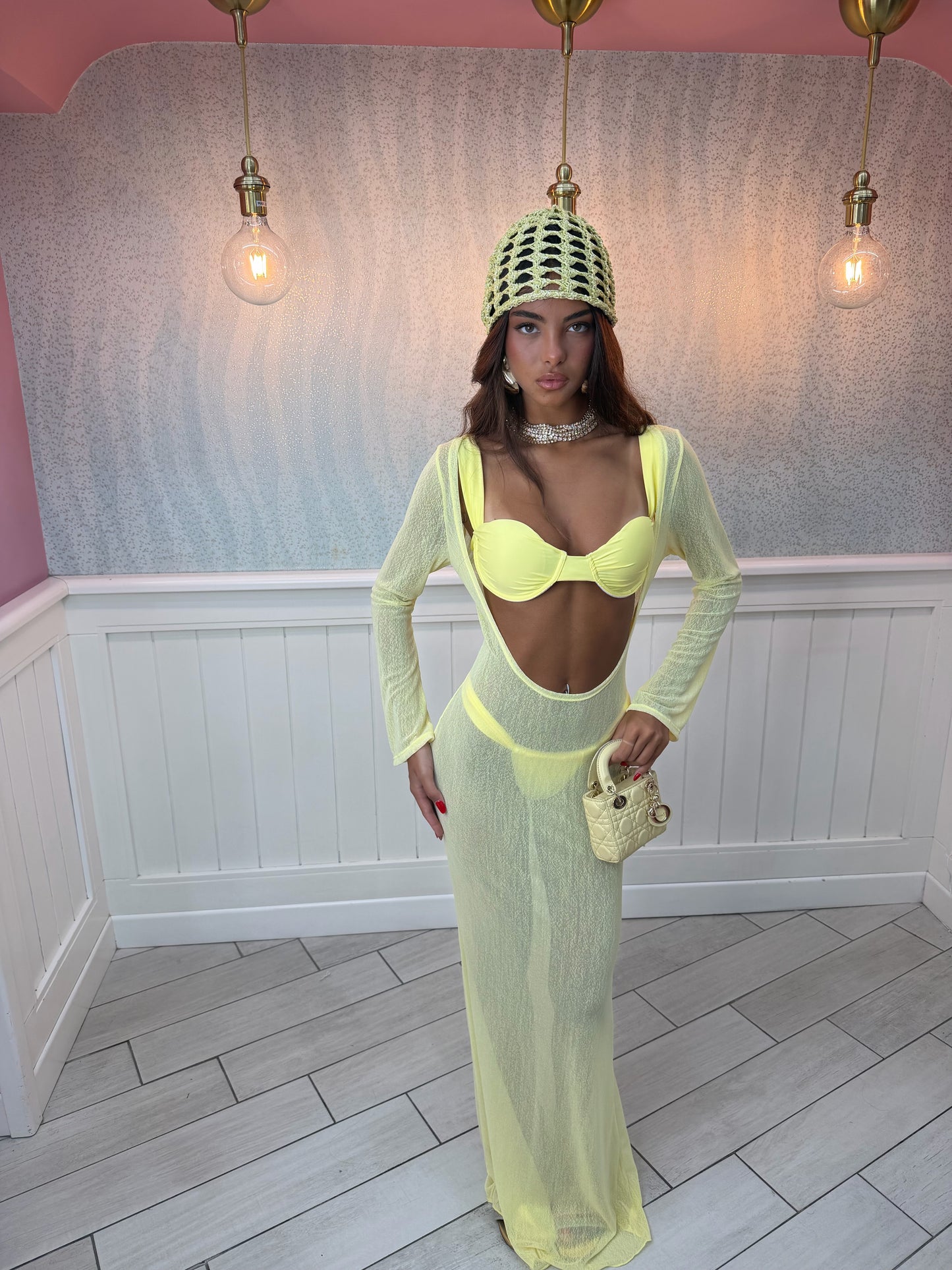 SET BEACHWEAR CAPRI GIALLO