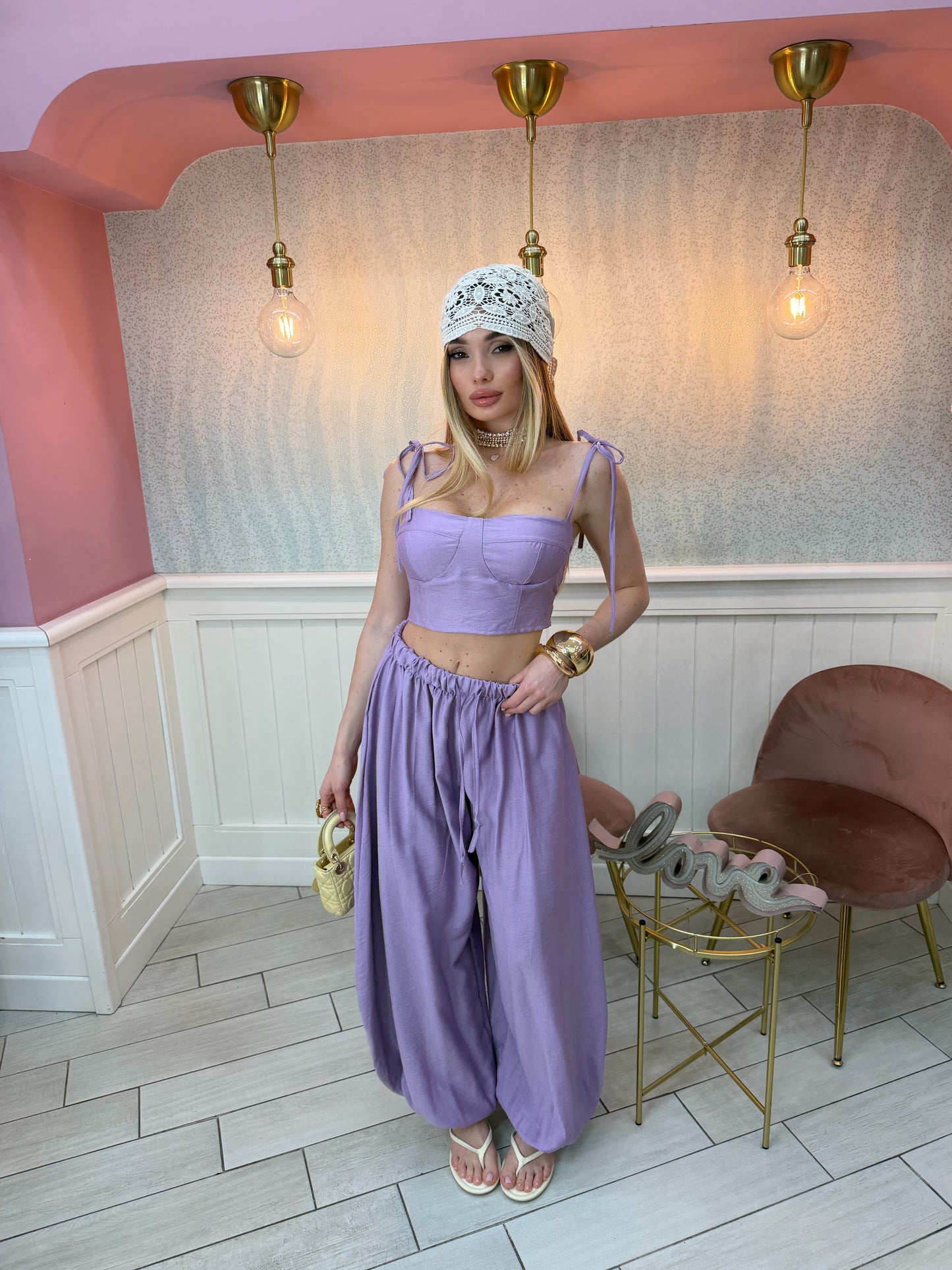COORDINATO FELICITY LILLA