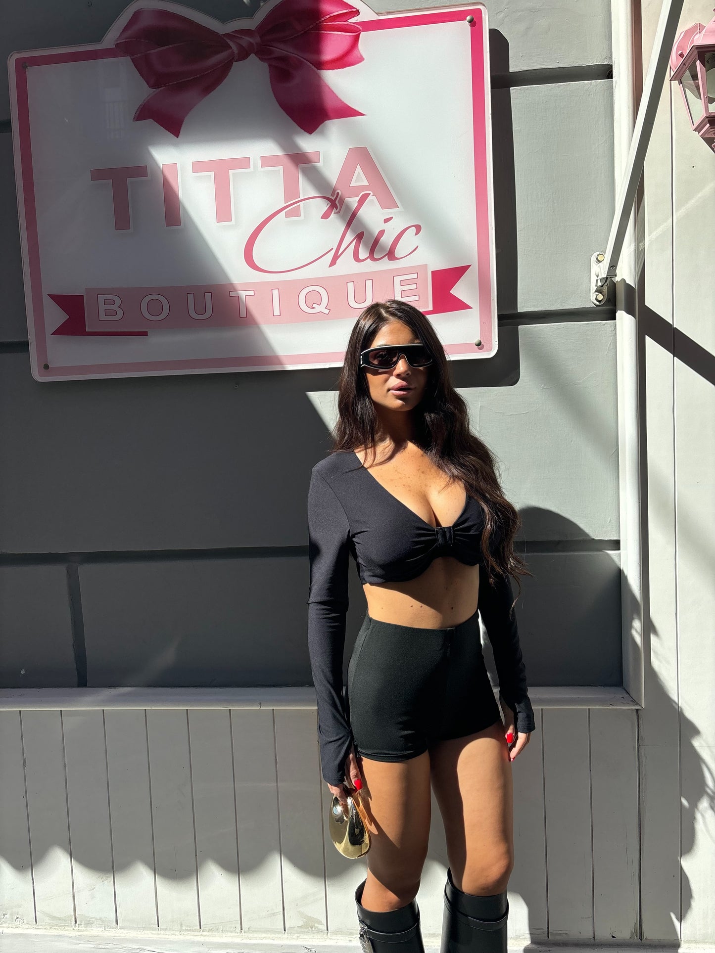 Coordinato culotte nero