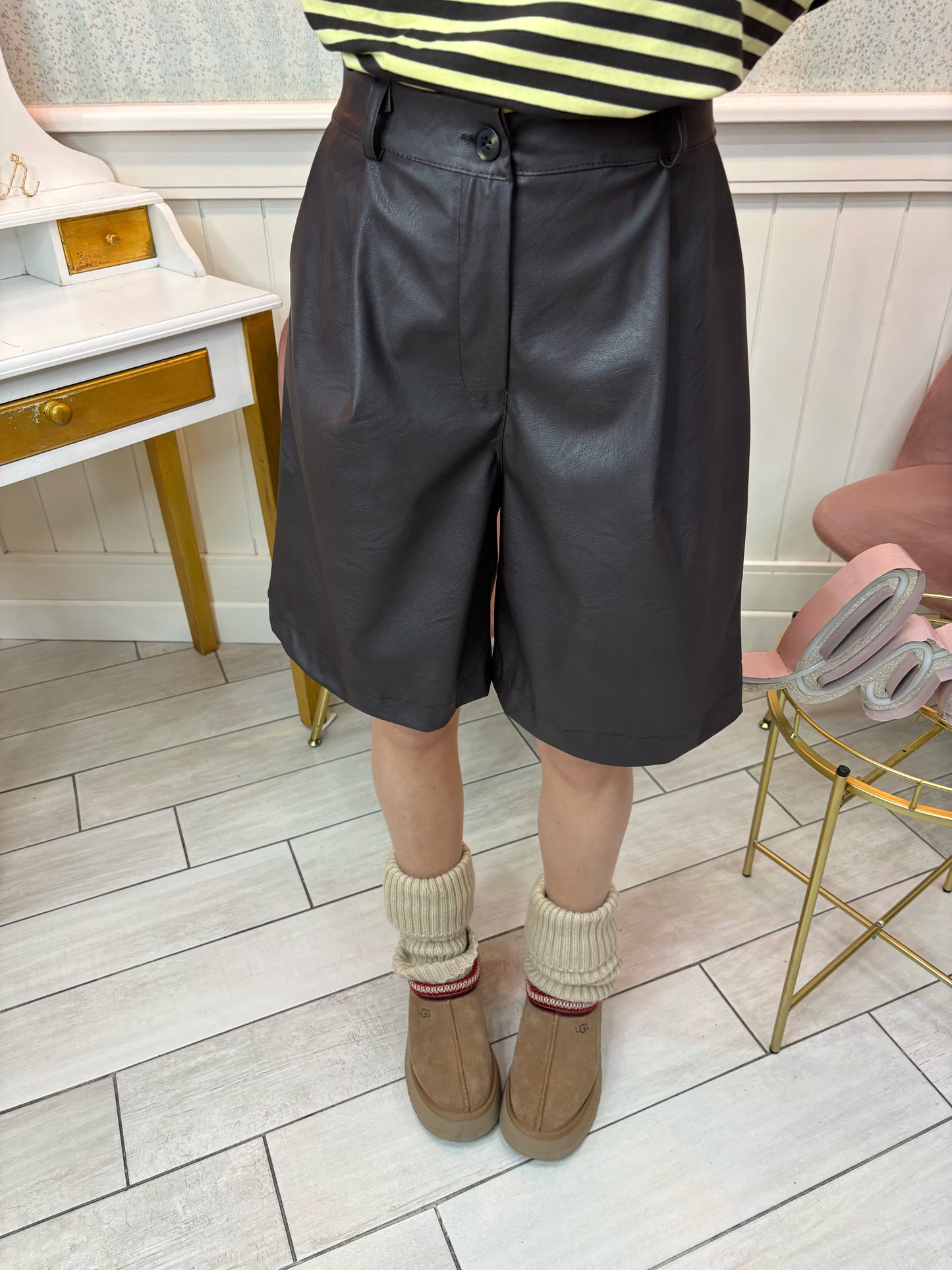 BERMUDA ECOPELLE CAFFÈ