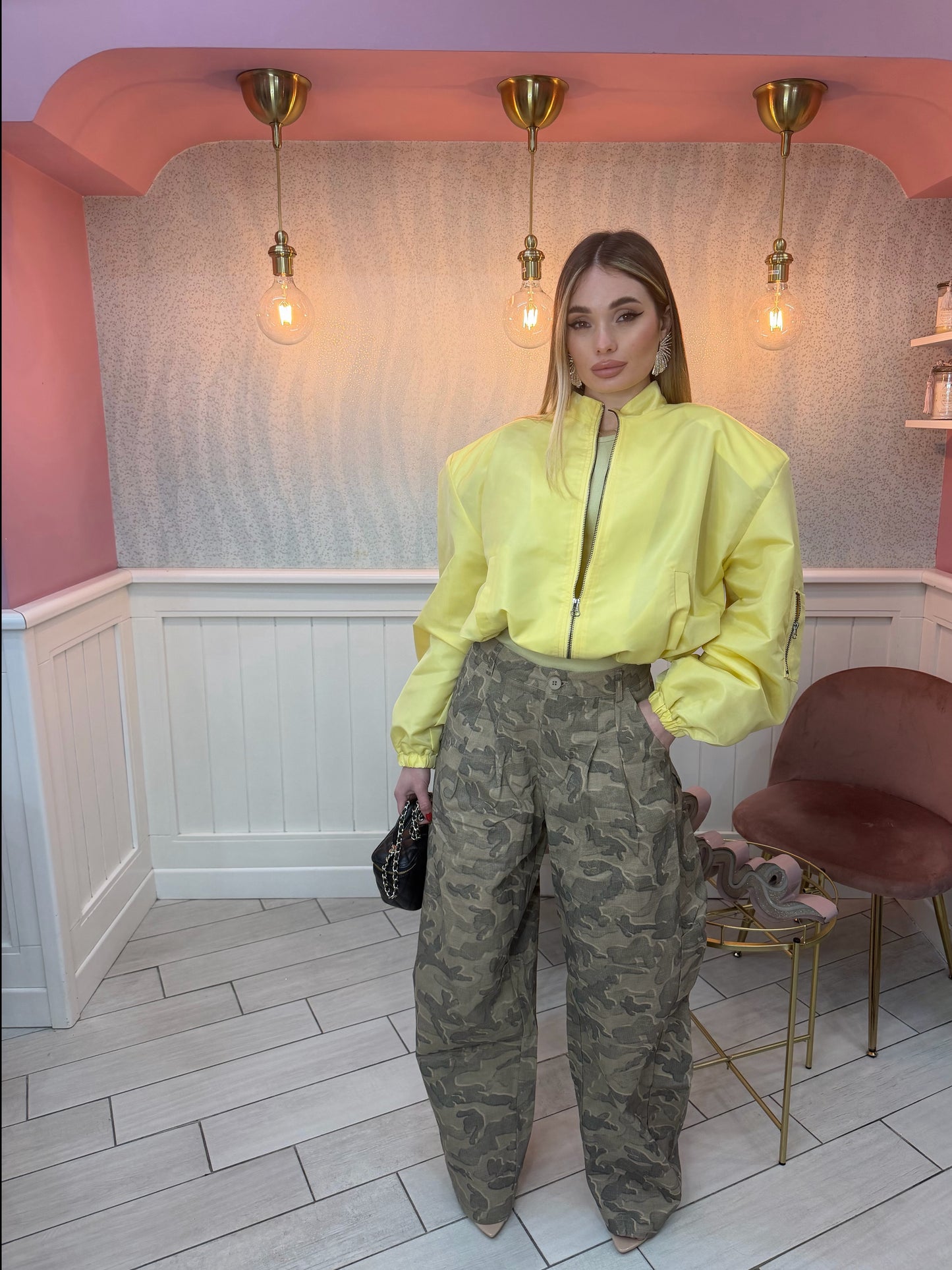 BOMBER GIALLO CON SPALLINA INTERNA