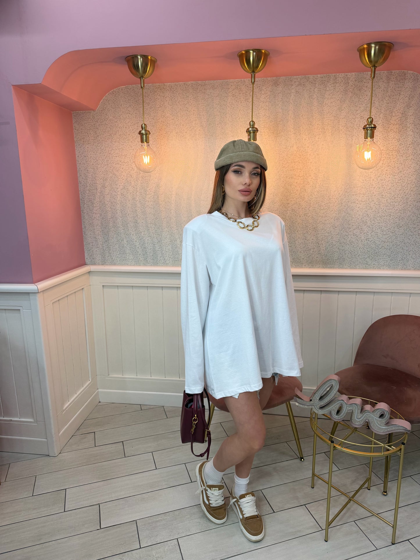 T-SHIRT LONG JUSTWEST WHITE