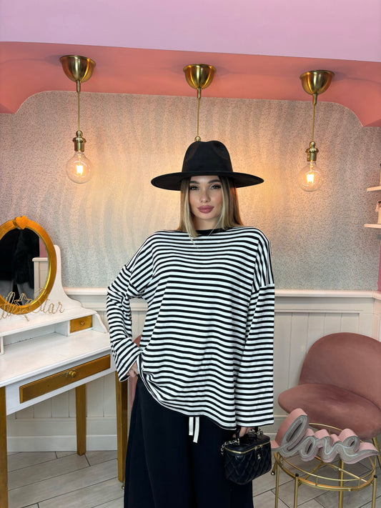 MAGLIA STRIPES (bianca&nera)